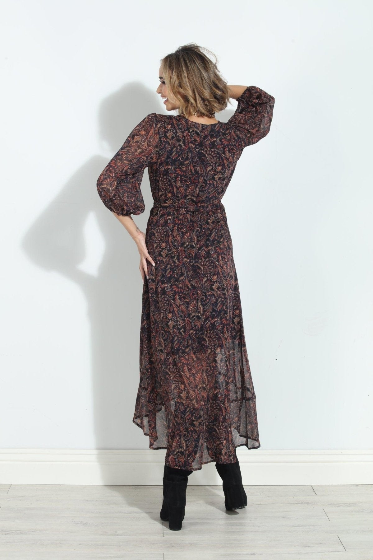 Jeremiah Chiffon Wrap Dress-FINAL SALE