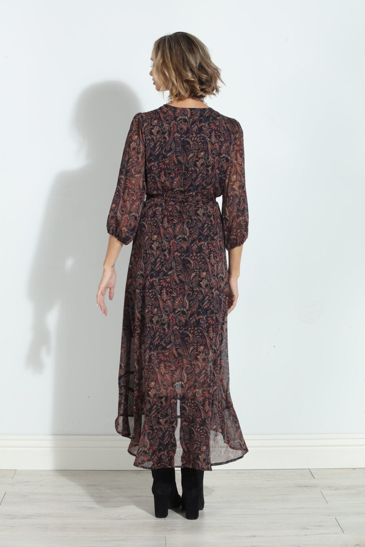 Jeremiah Chiffon Wrap Dress-FINAL SALE