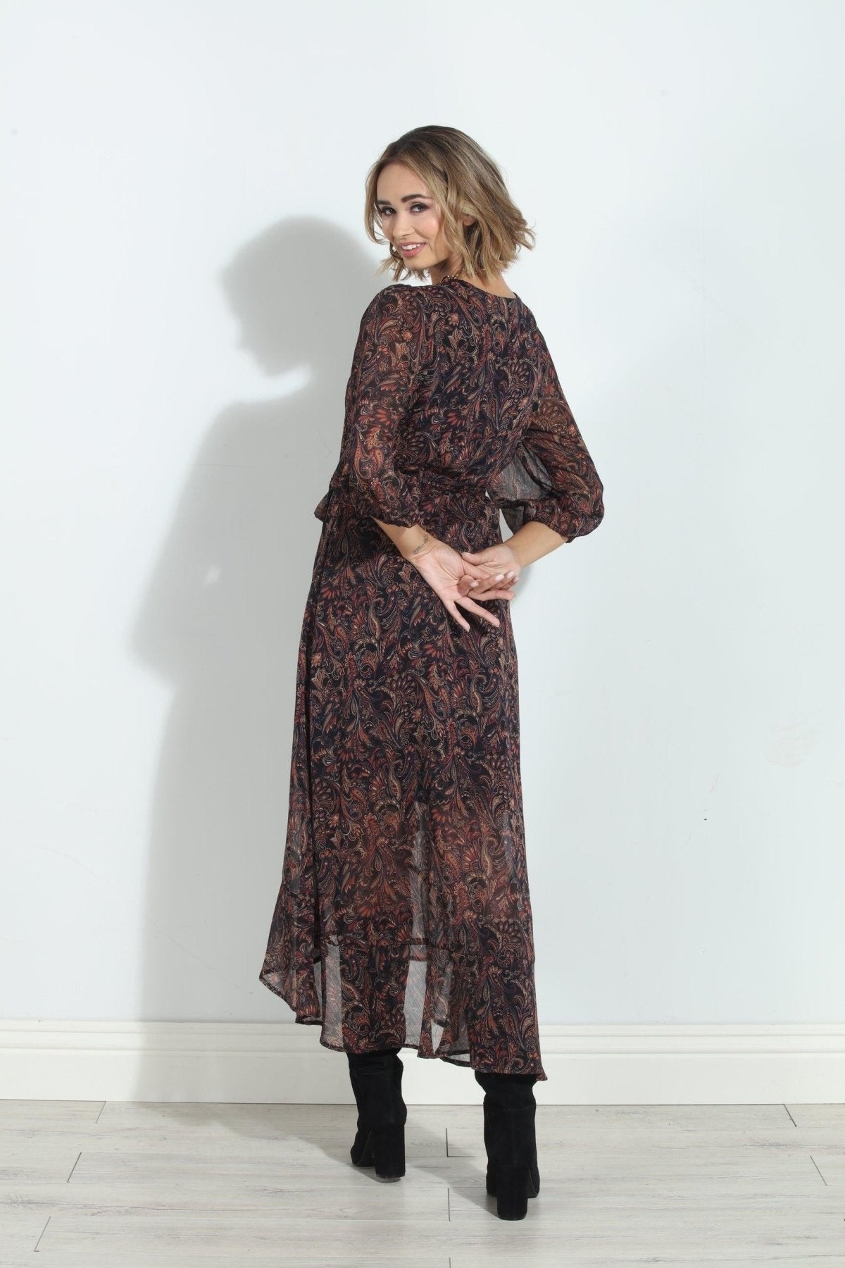Jeremiah Chiffon Wrap Dress-FINAL SALE