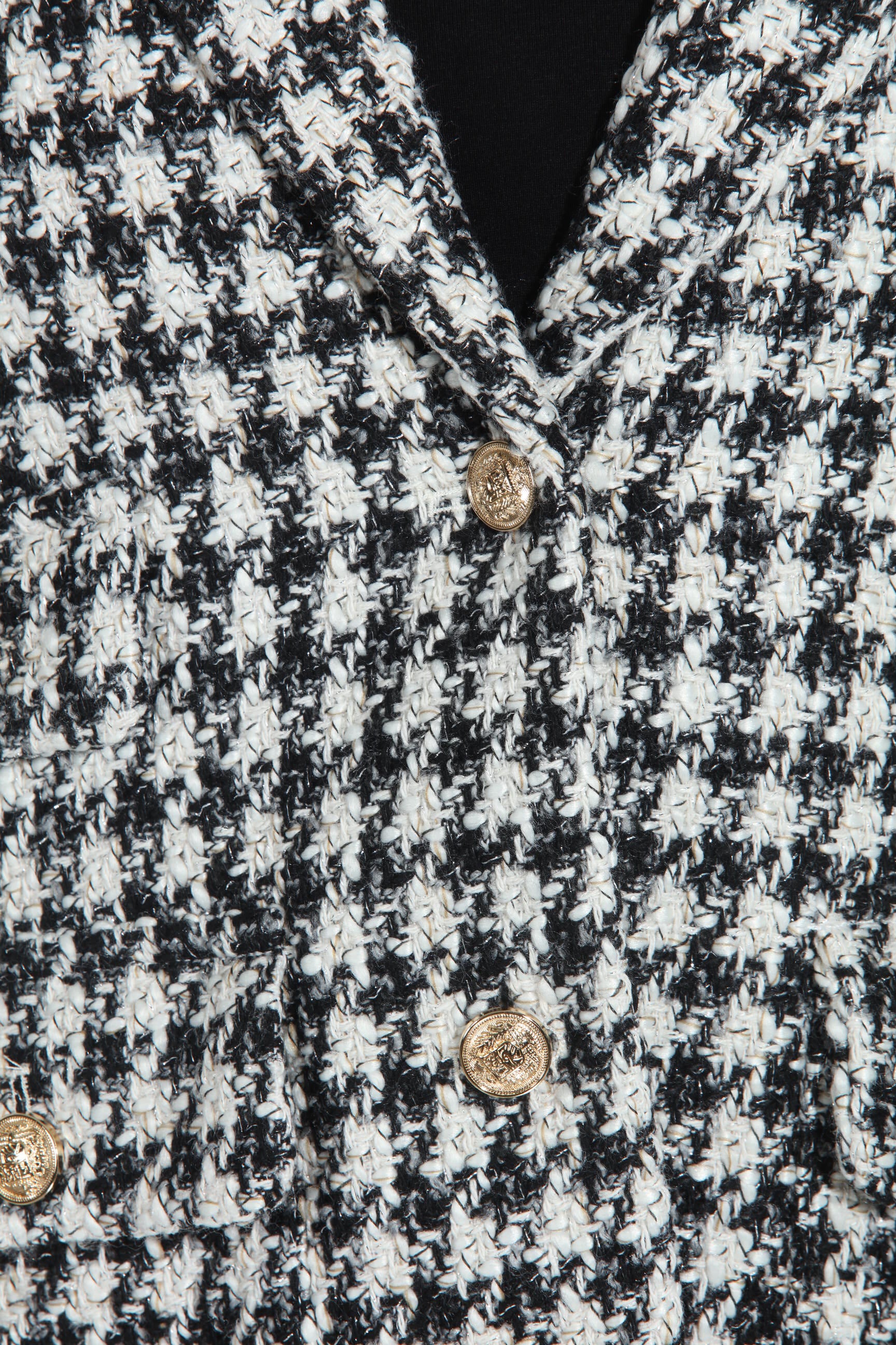 Mystree Houndstooth Double Breasted Jacket