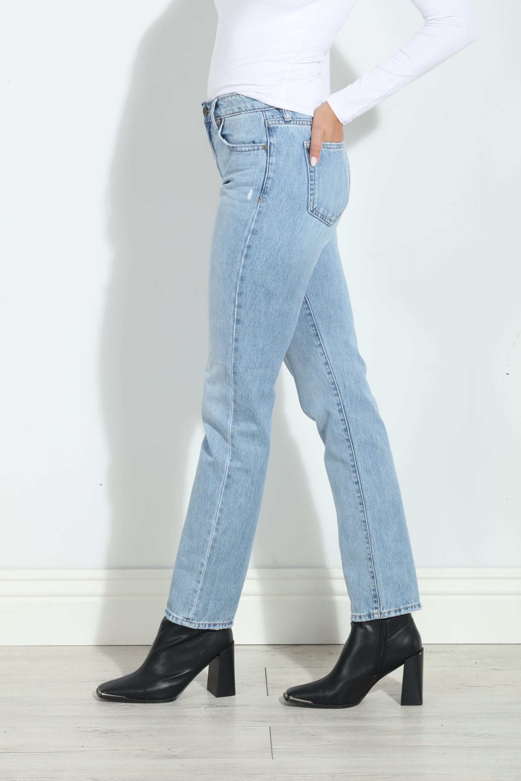 Tracey High Rise Straight Jeans