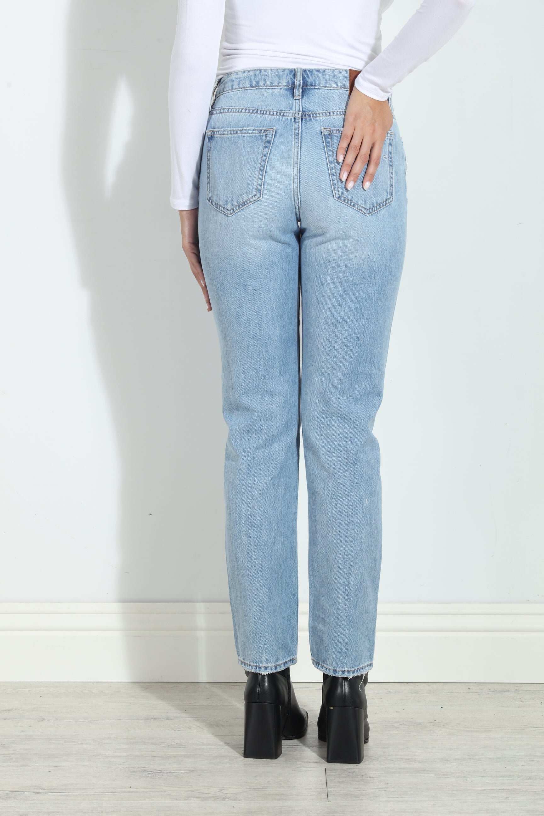 Tracey High Rise Straight Jeans