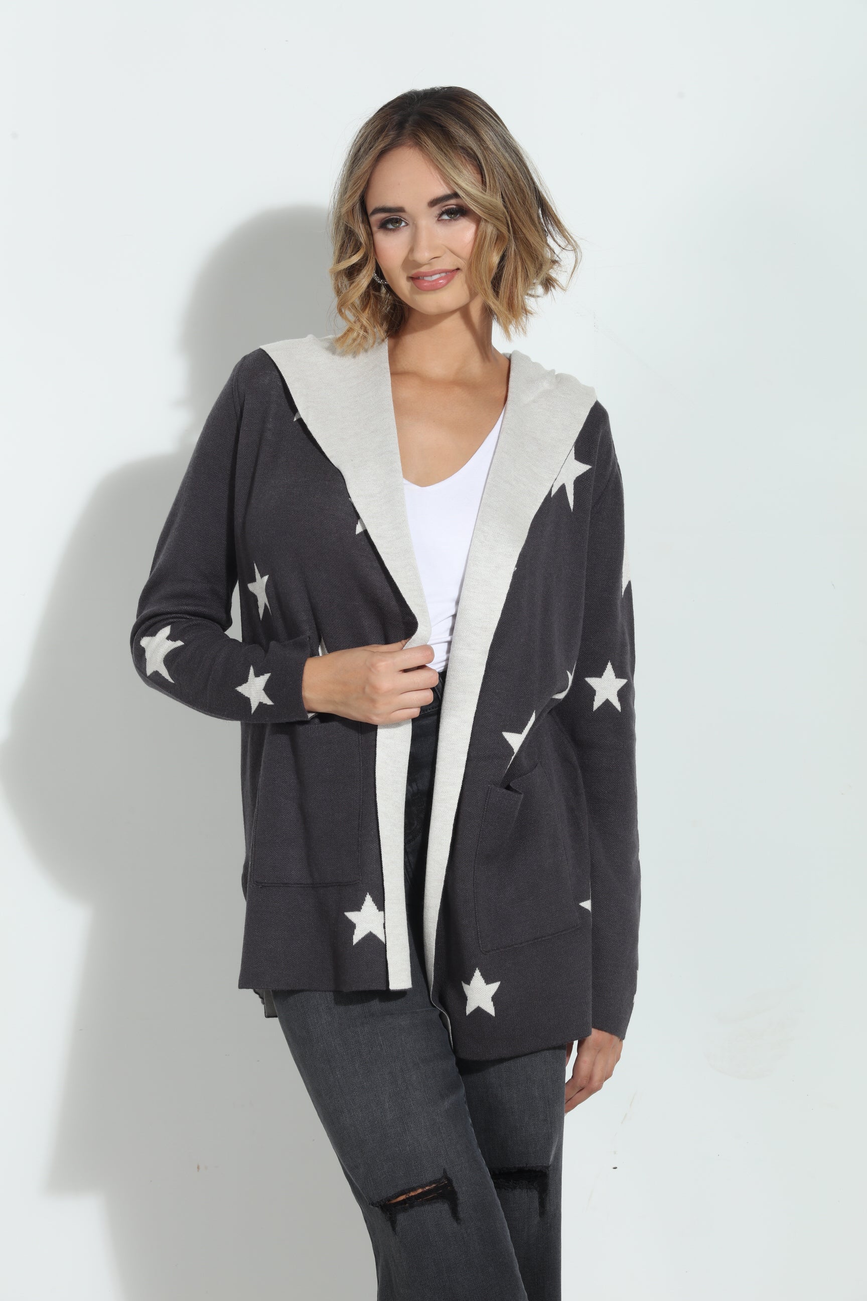 Splendid Sydney Reversible Hooded Cardigan