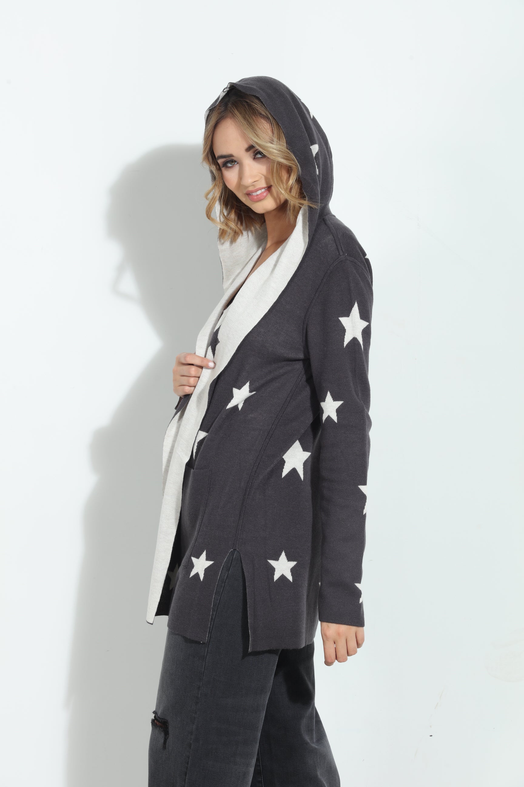 Splendid Sydney Reversible Hooded Cardigan