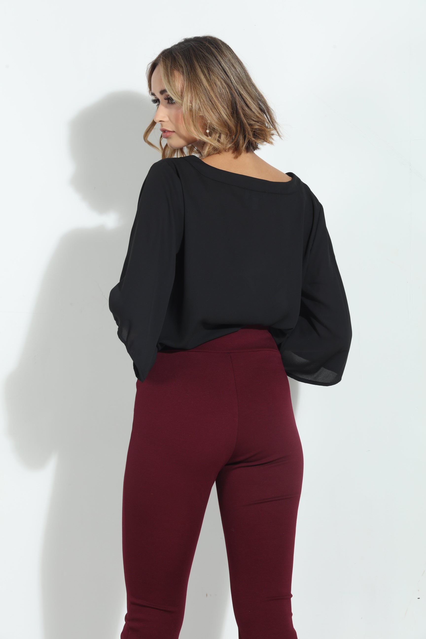 Onyx Surplice Top-BEST SELLER