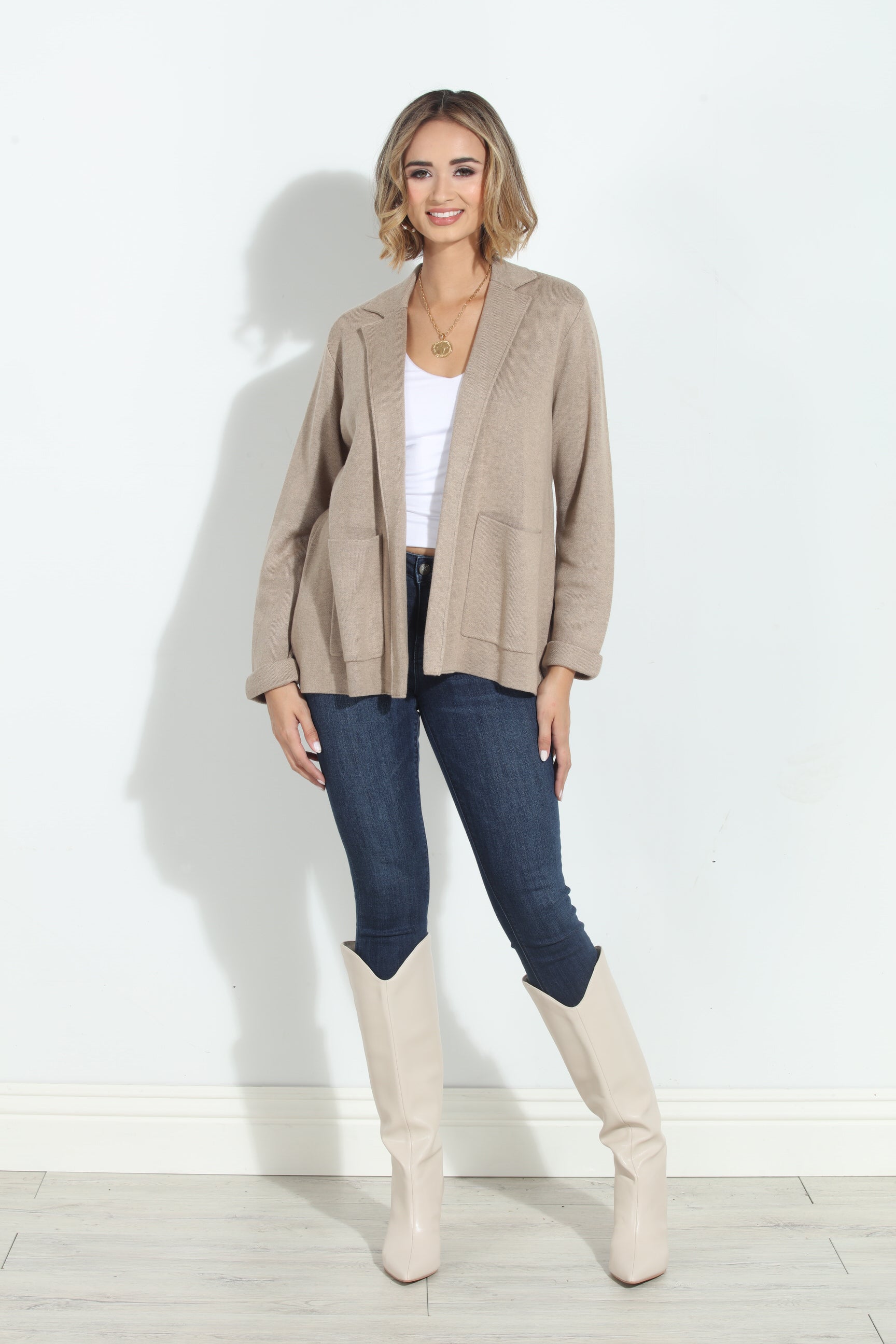 Splendid Estelle Jacket- Heather Camel