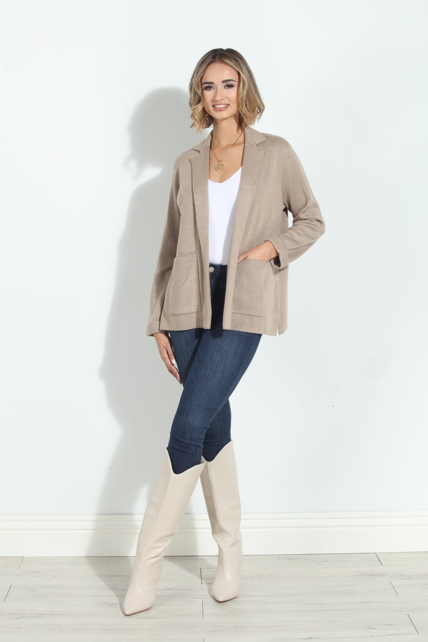 Splendid Estelle Jacket- Heather Camel