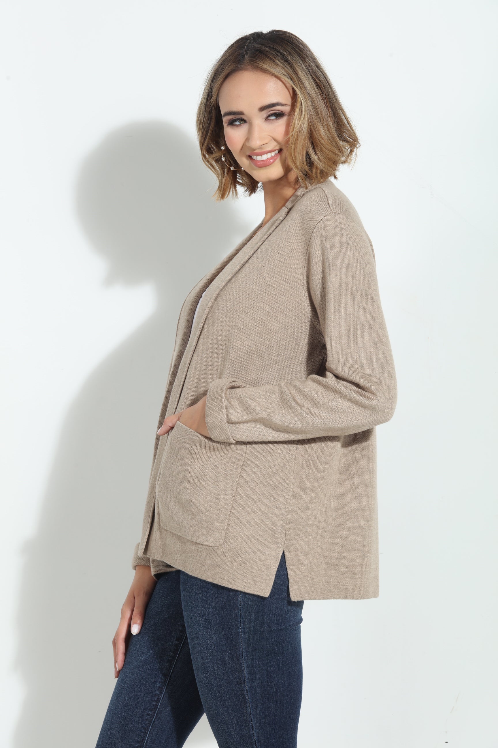 Splendid Estelle Jacket- Heather Camel