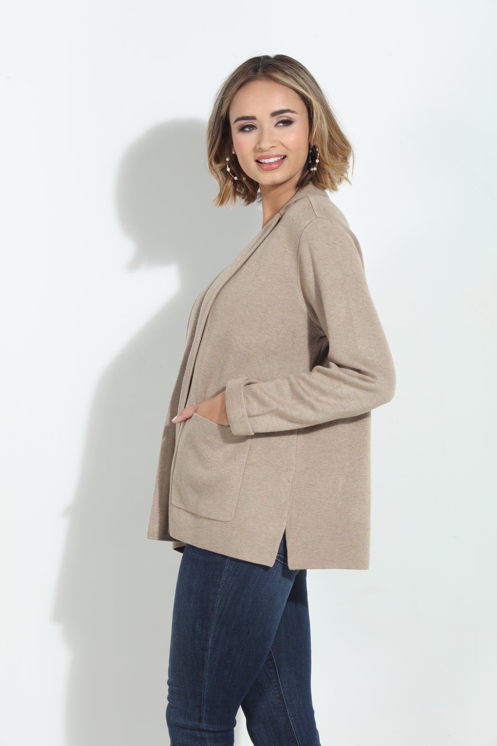 Splendid Estelle Jacket- Heather Camel