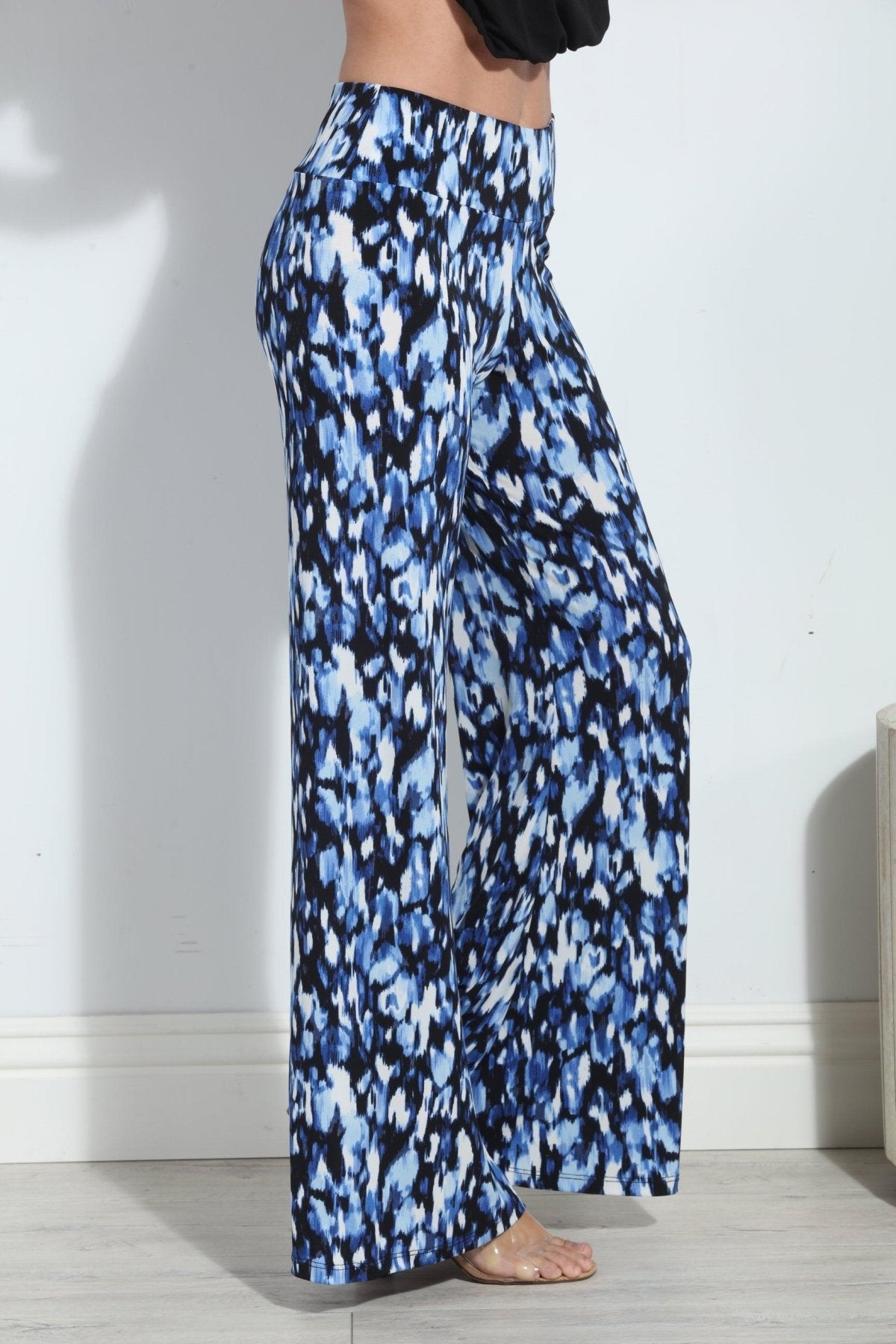 Lizette Stretch Wide Leg Pants-FINAL SALE