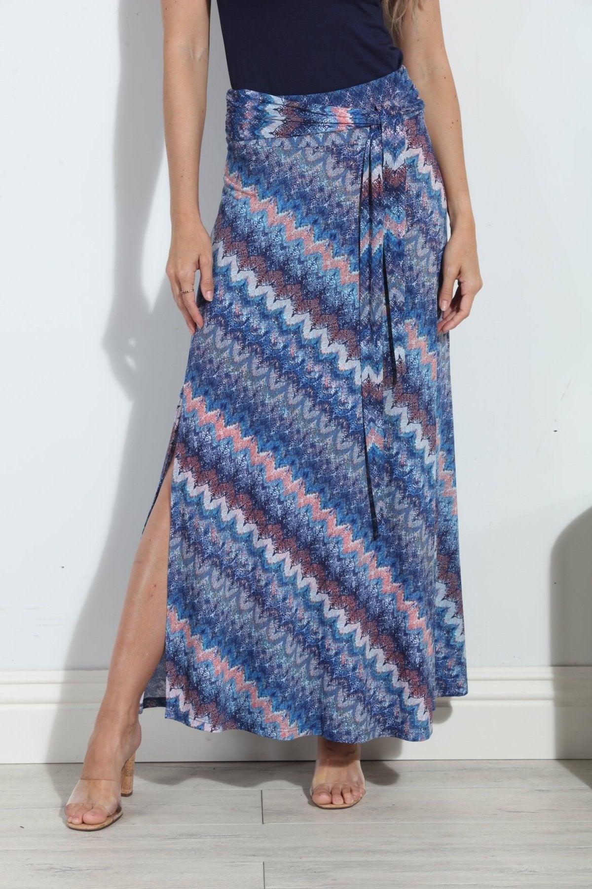 Odyssey Tie Front Maxi Skirt-FINAL SALE
