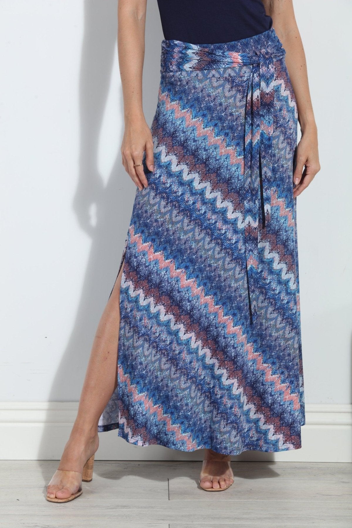 Odyssey Tie Front Maxi Skirt-FINAL SALE