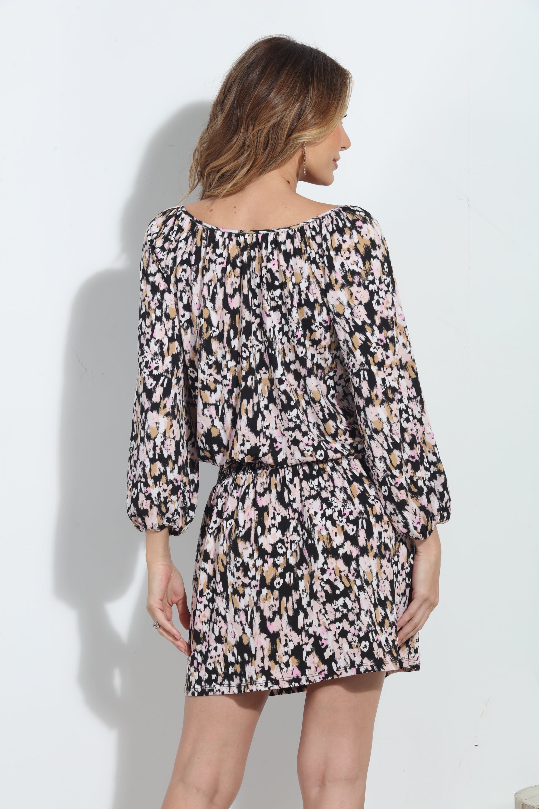 Bianca Stretch Raglan Dropwaist Stretch Dress-FINAL SALE