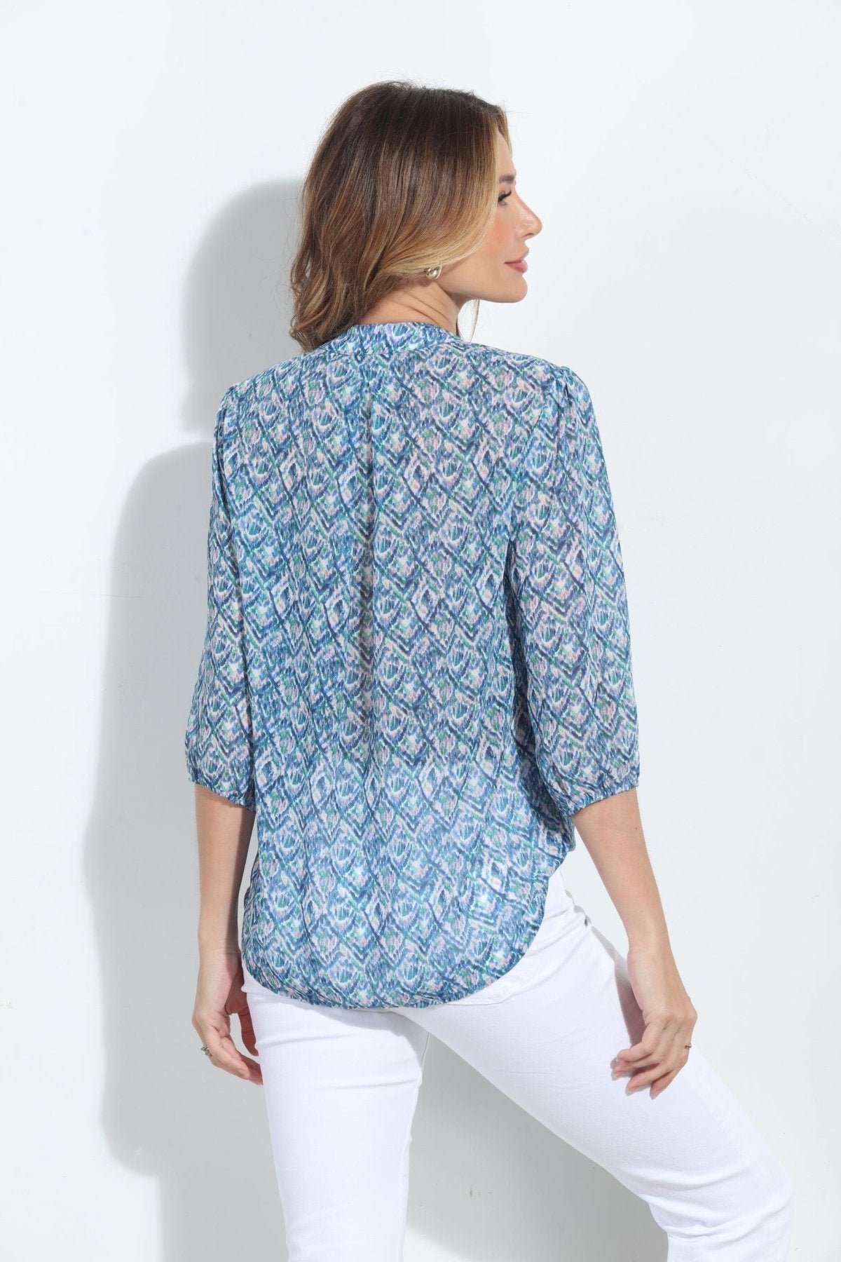 Kat 3/4 Sleeve Surplice Blouse-BEST SELLER