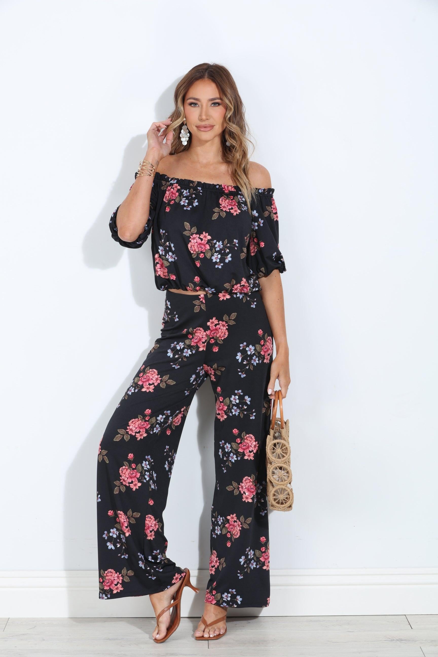 Dylan Off the Shoulder Mom Cropped Top