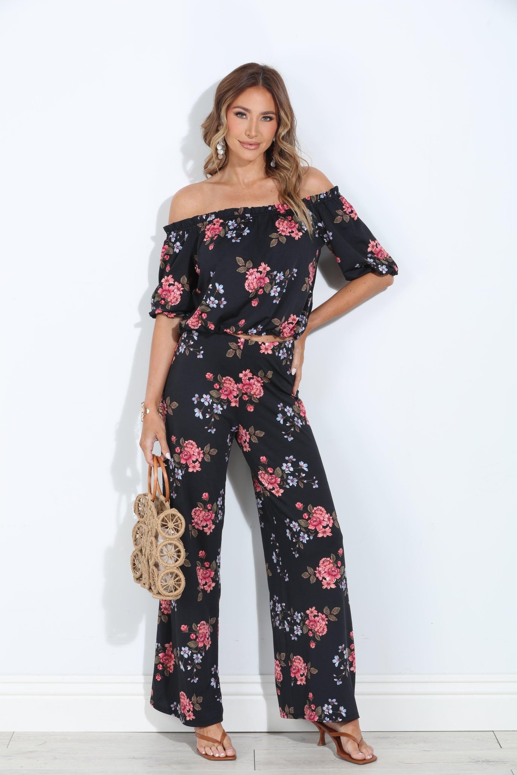 Dylan Off the Shoulder Mom Cropped Top