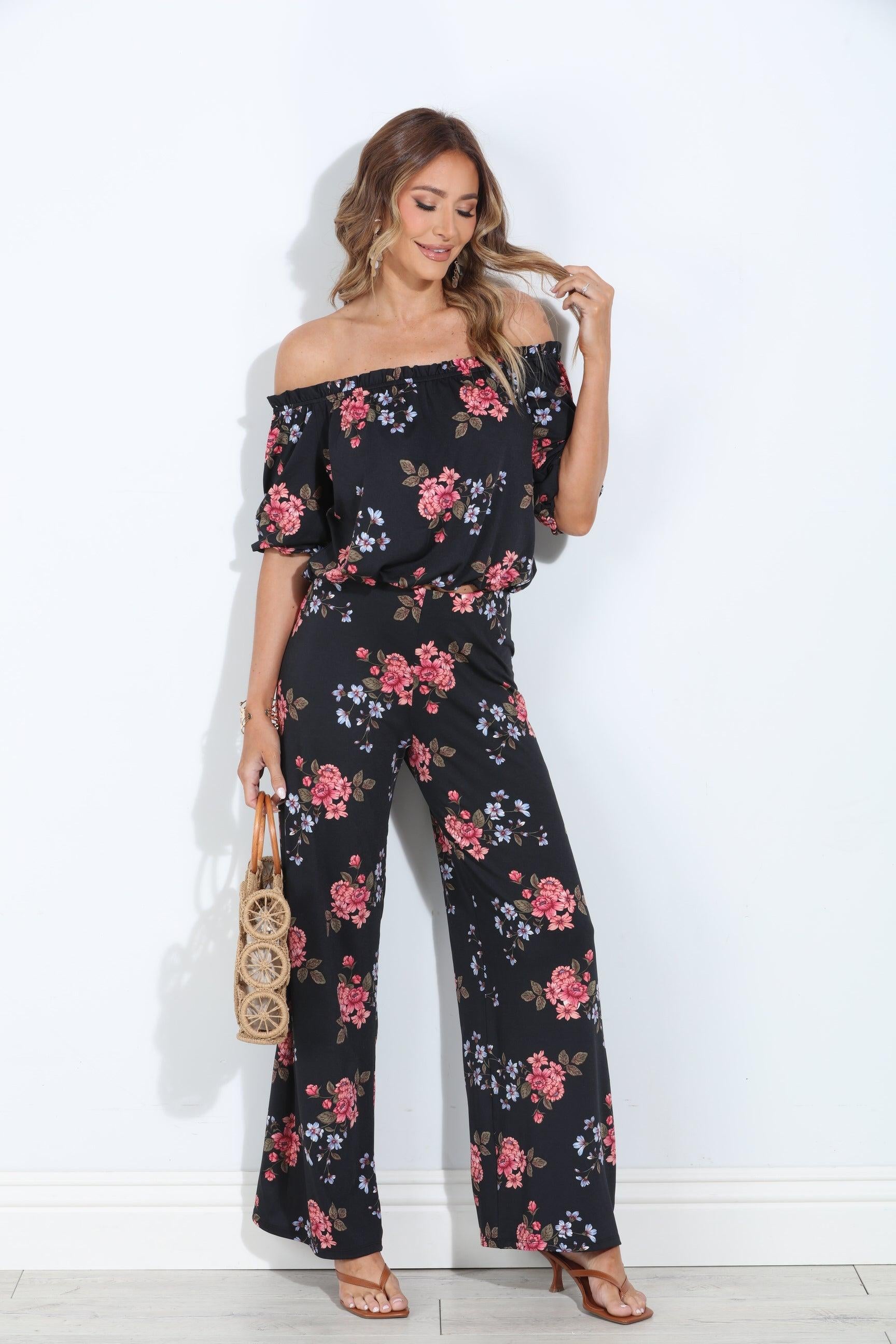Dylan Off the Shoulder Mom Cropped Top