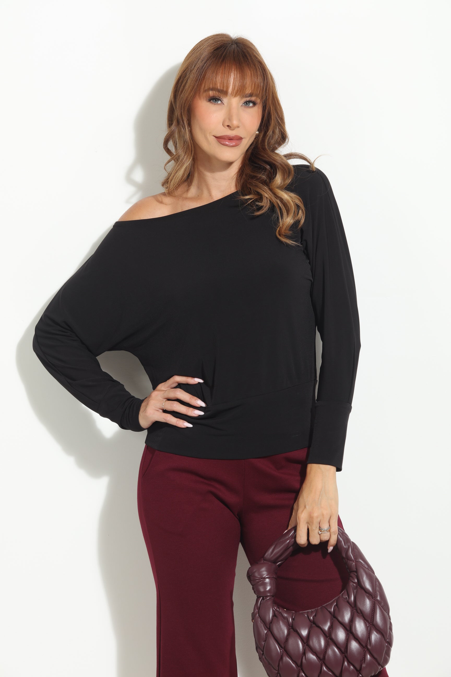 Black ITY Dolman Sleeve Top - BEST SELLER