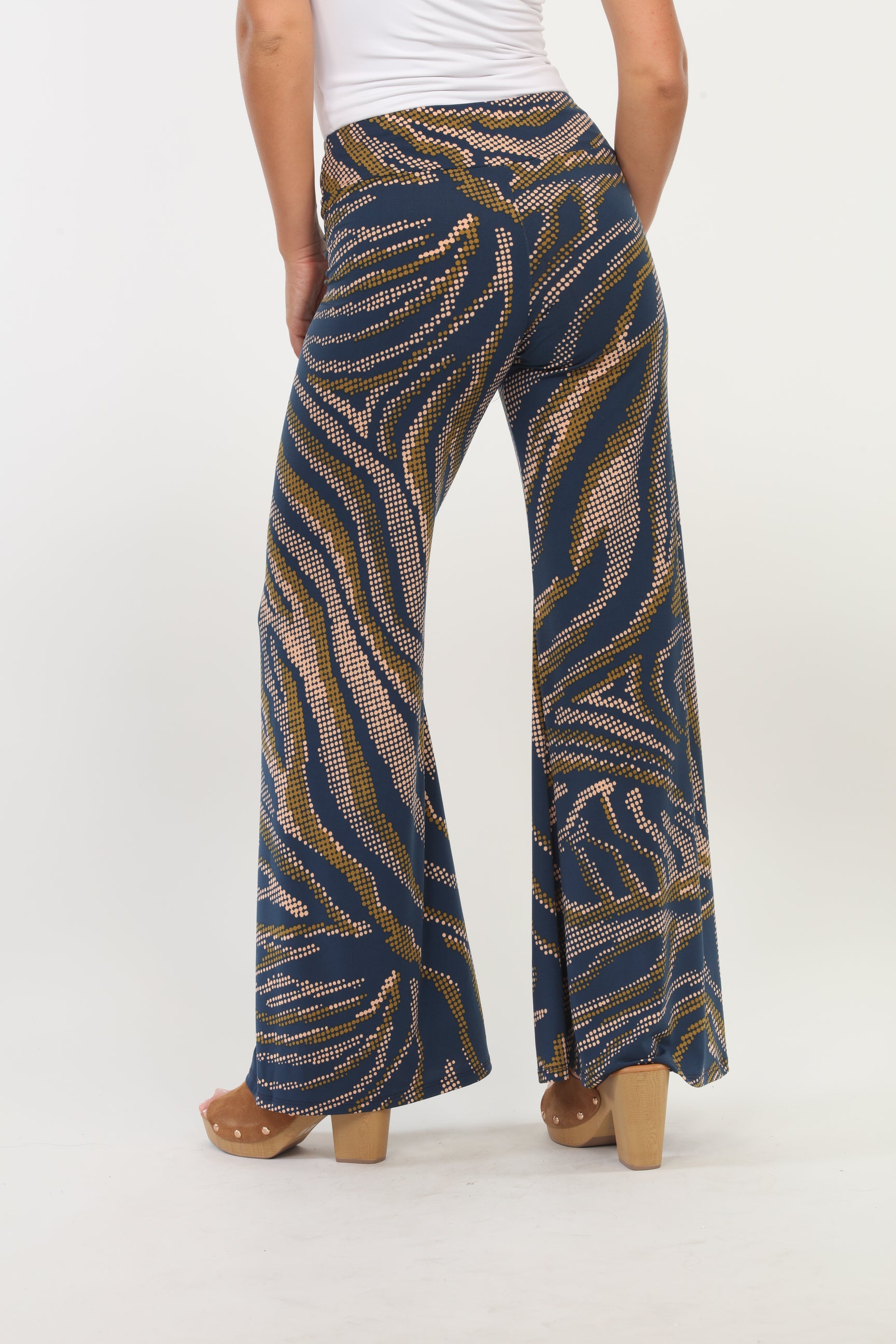 Zarda Stretch Wide Leg Pants-FINAL SALE
