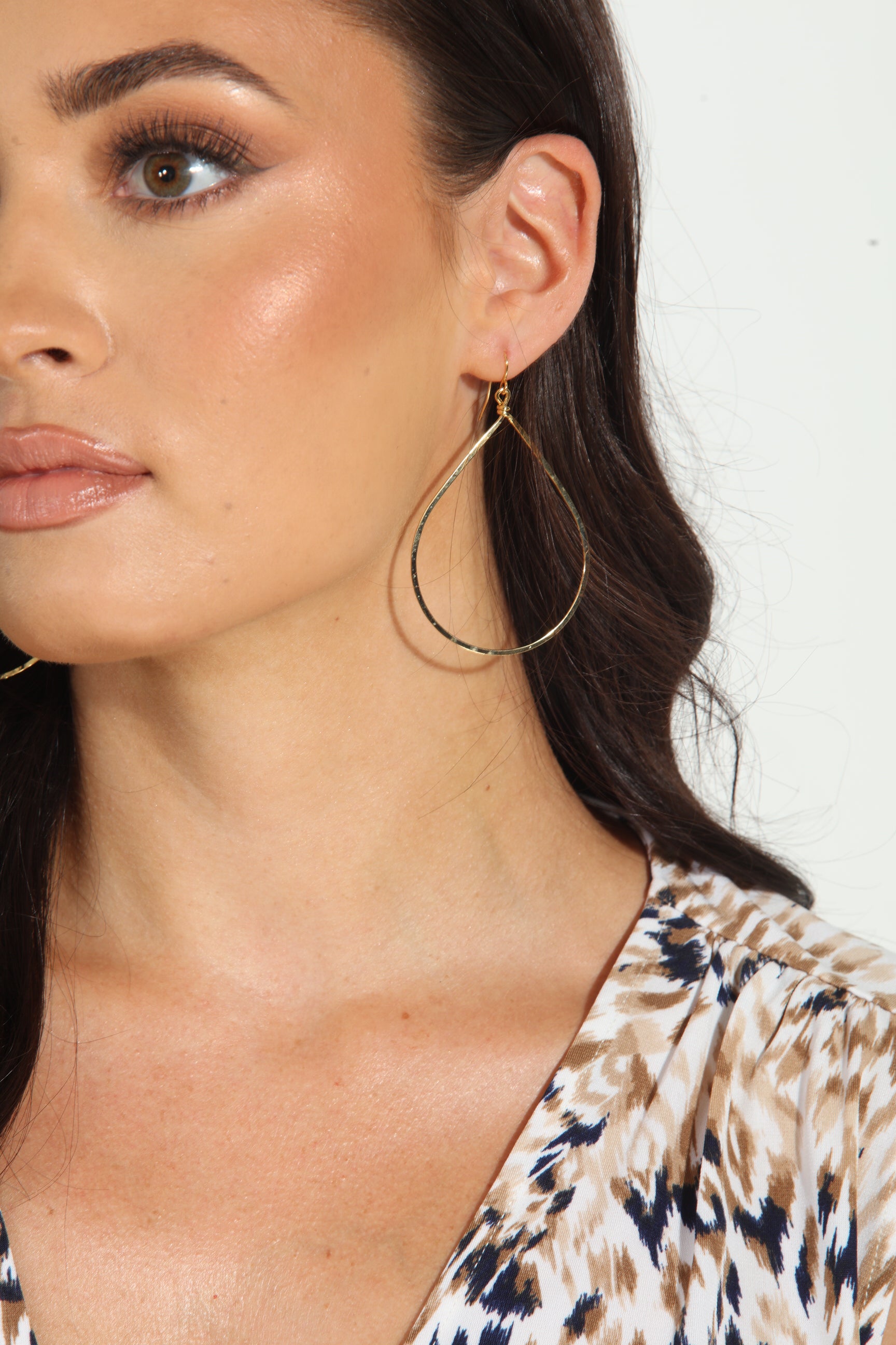 Gold Teardrop Earrings