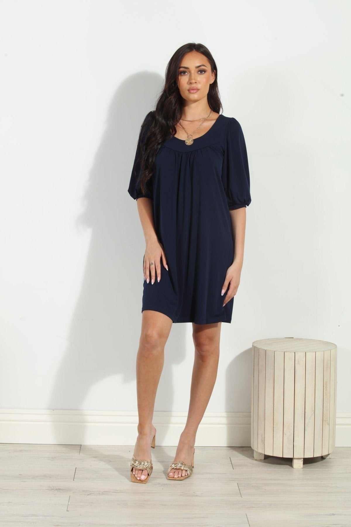Navy Stretch ITY Tunic/Dress