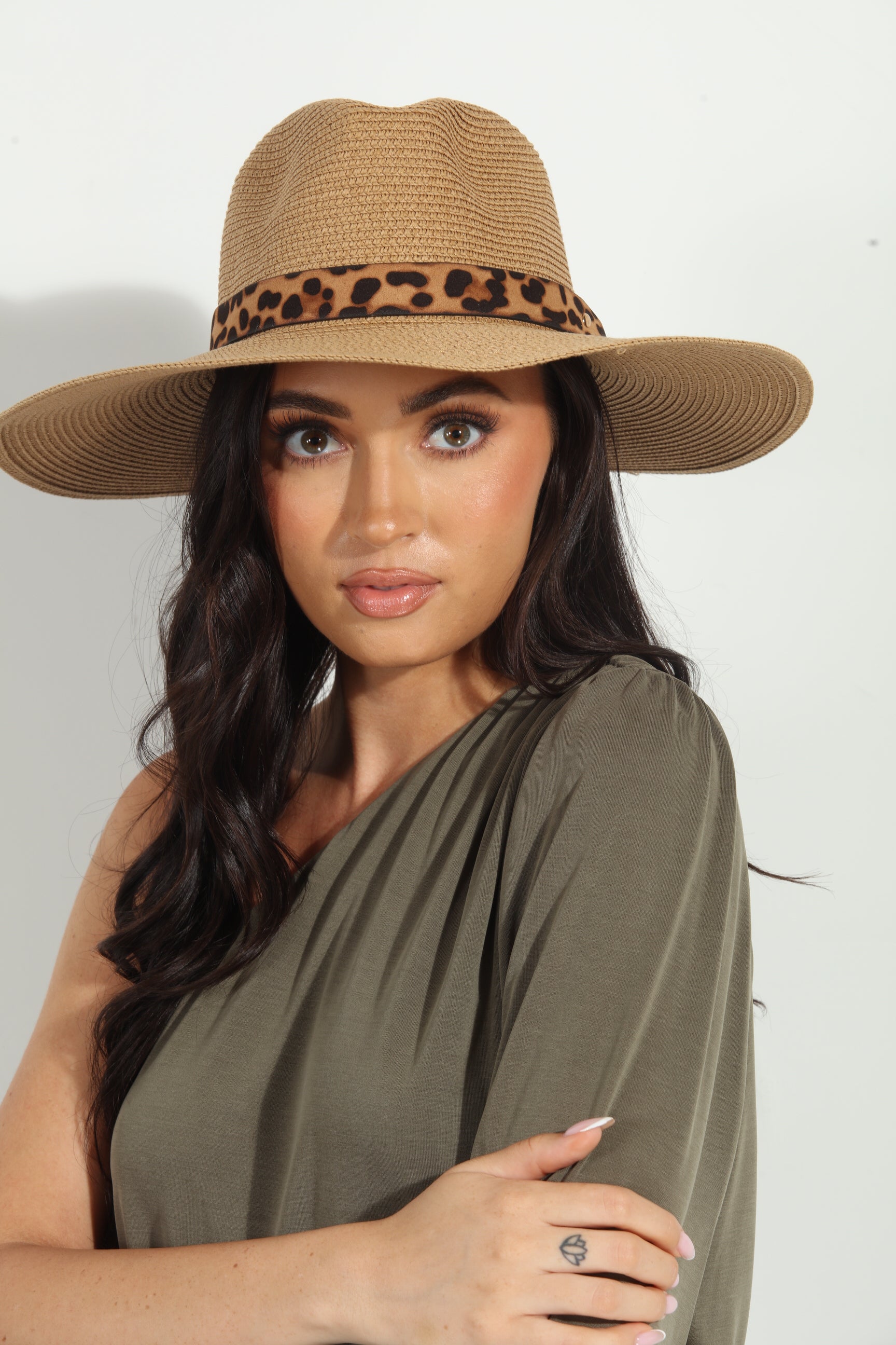 Panama Leopard Hat