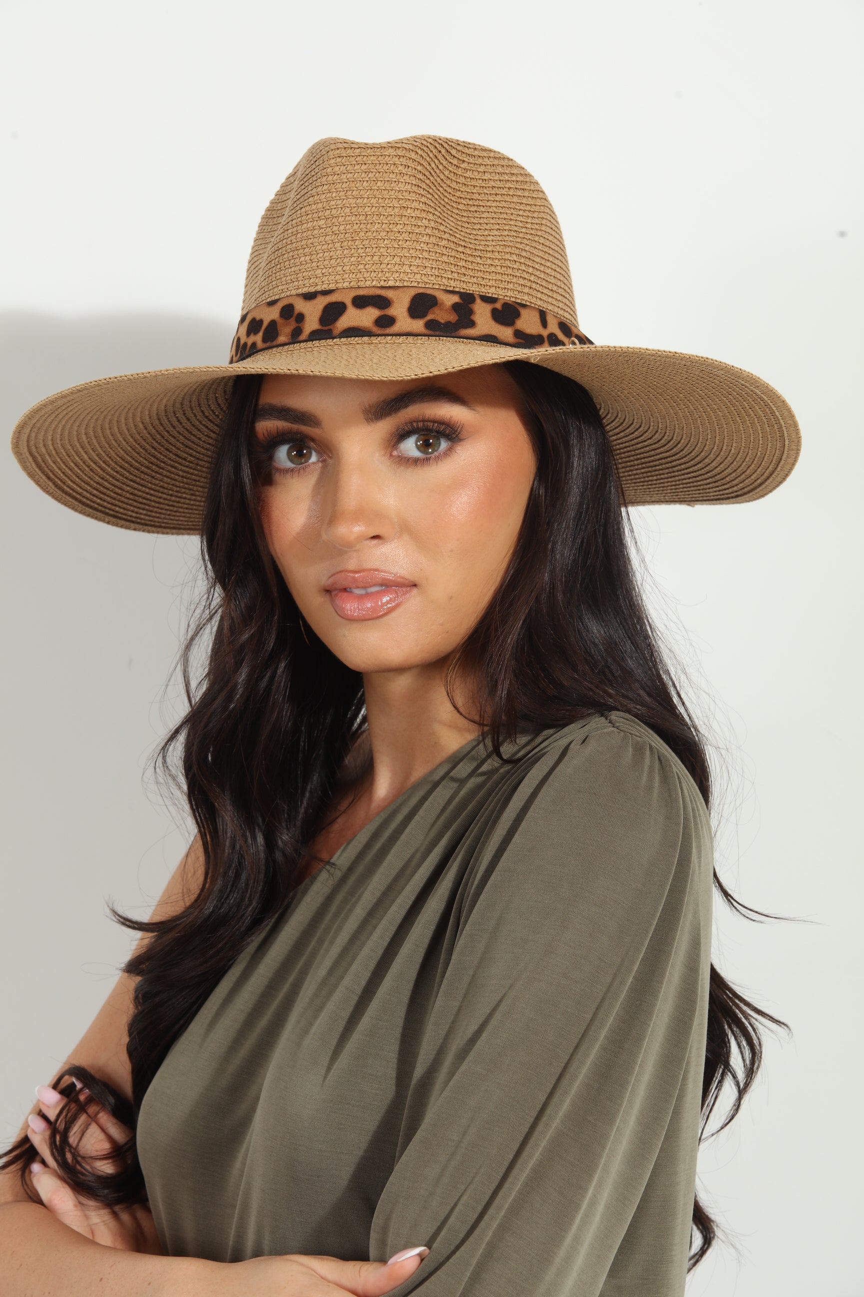 Panama Leopard Hat