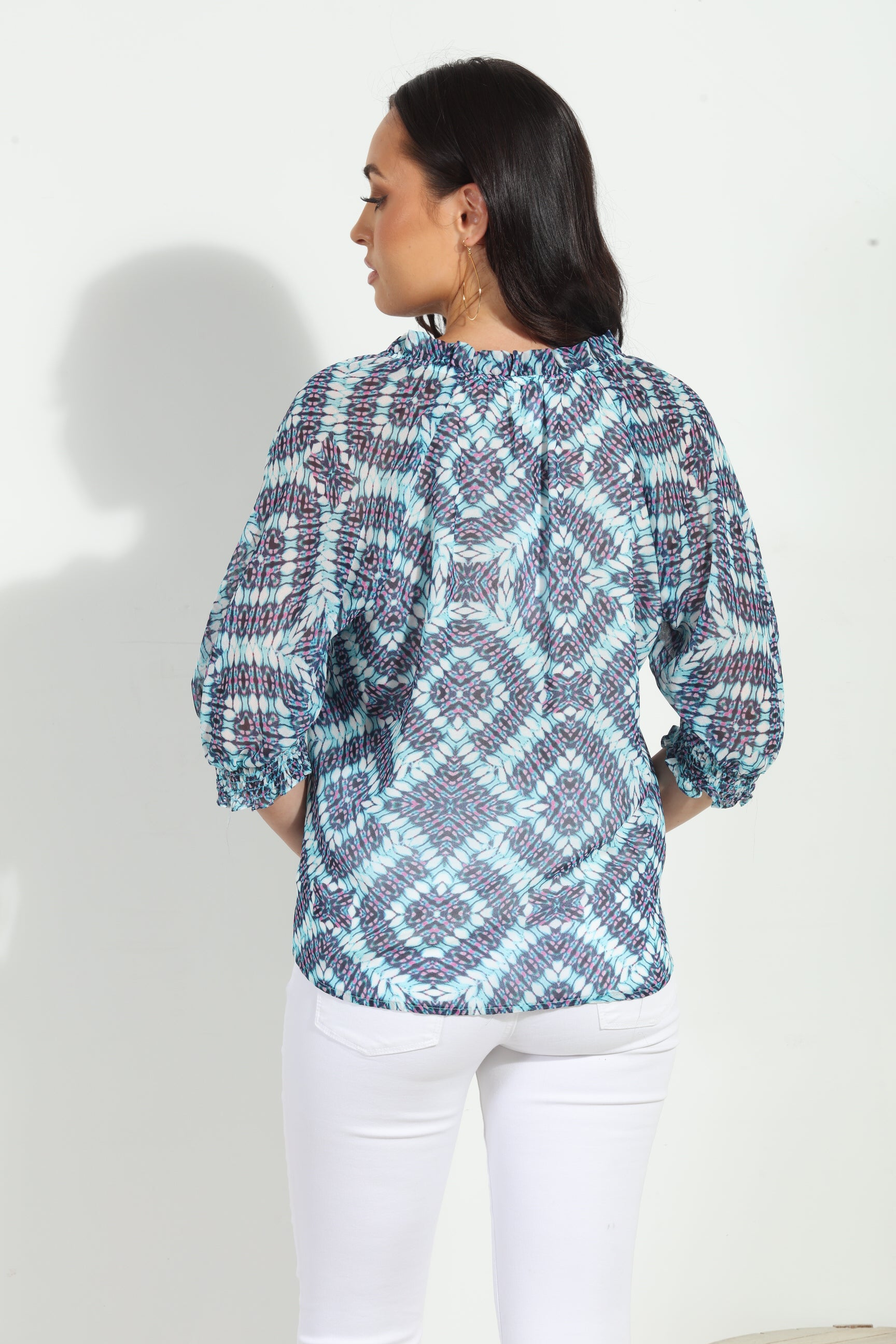 Odelle Split Neck Blouse
