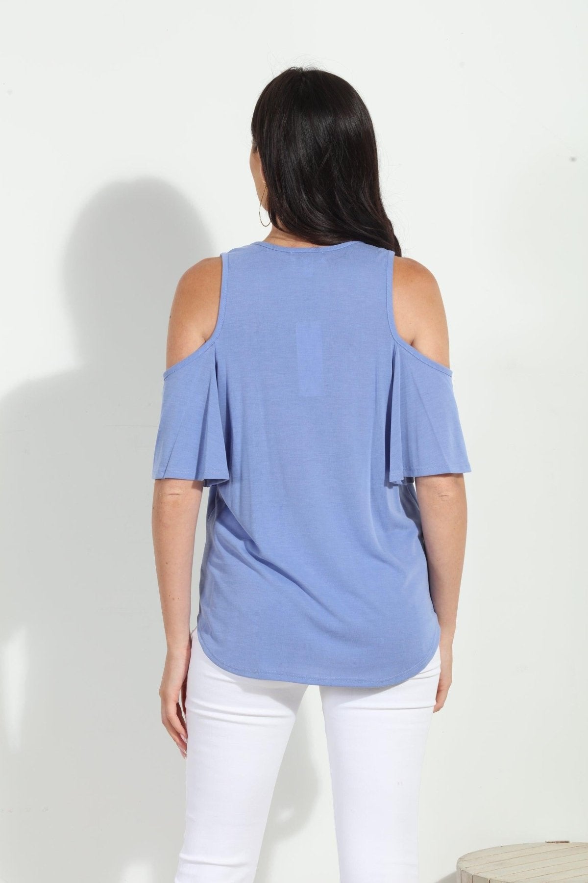 Peri Cupro Cold Shoulder Tee-FINAL SALE