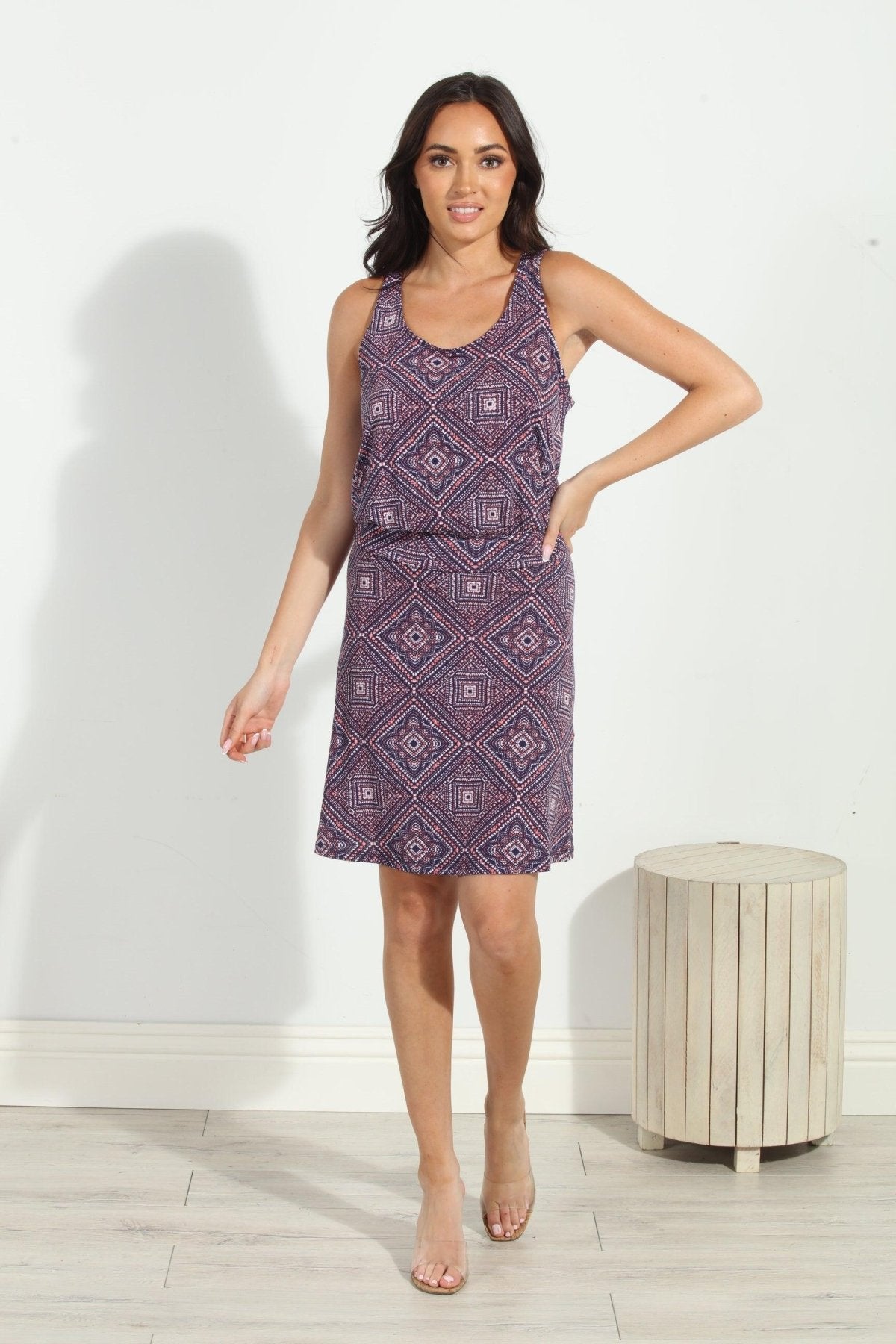 Kersa Stretch Tank Dropwaist Dress-FINAL SALE