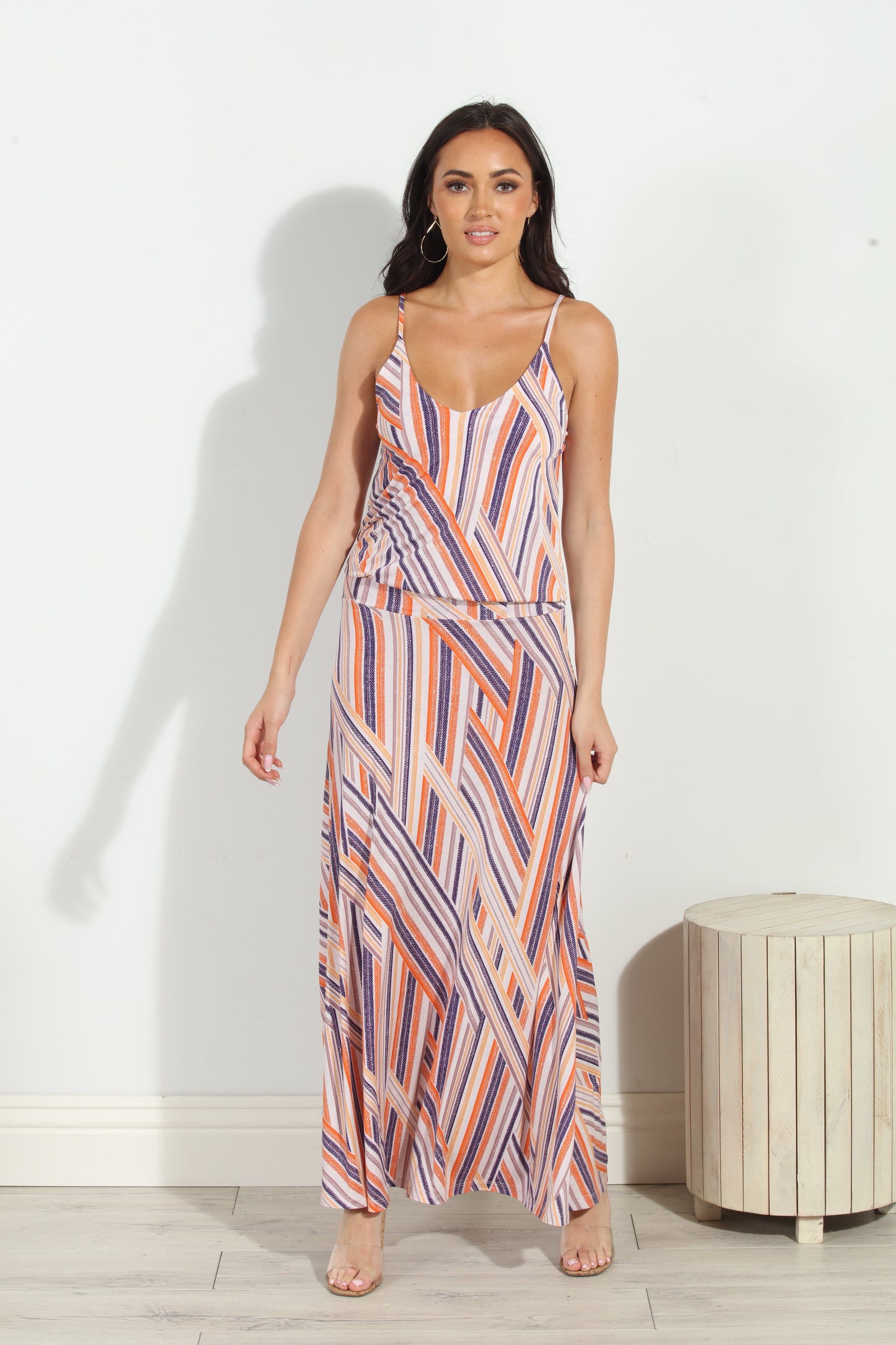 Carmel Drop Waist Maxi Dress-FINAL SALE