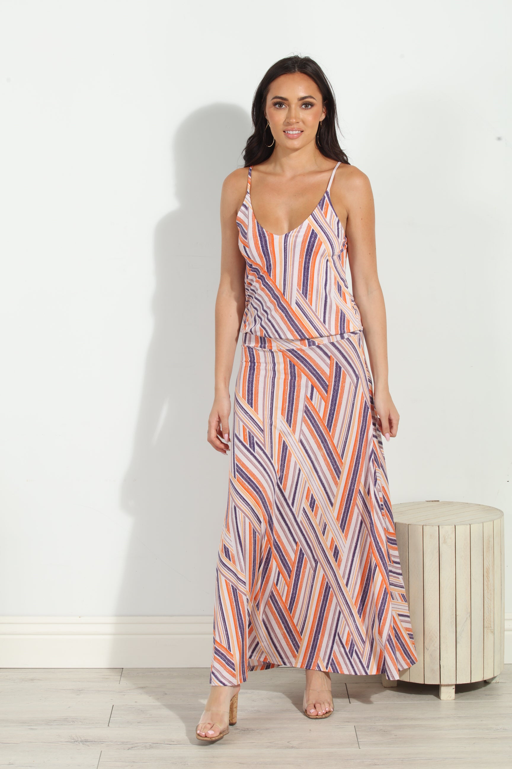 Carmel Drop Waist Maxi Dress-BEST SELLER