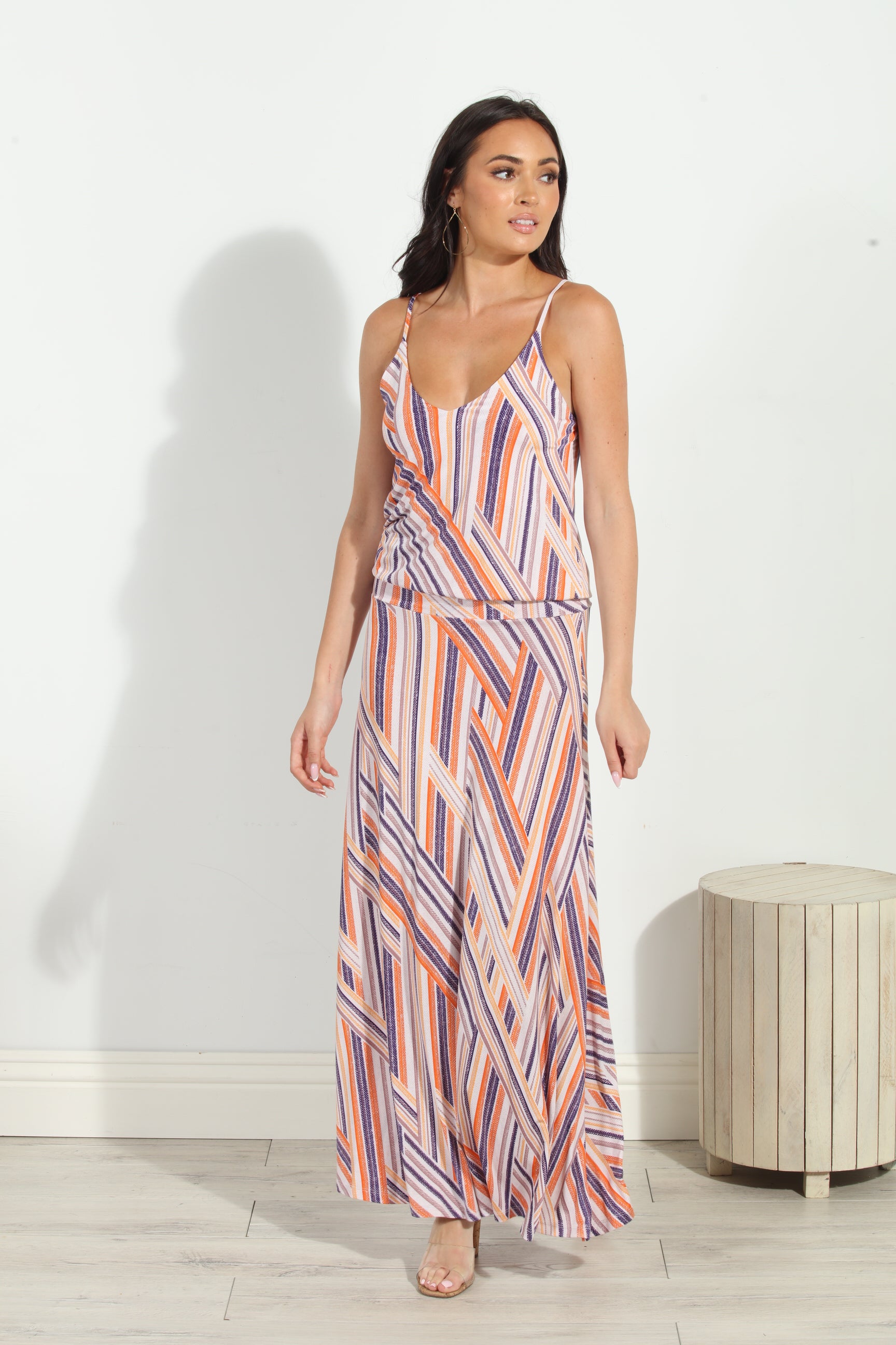 Carmel Drop Waist Maxi Dress-FINAL SALE