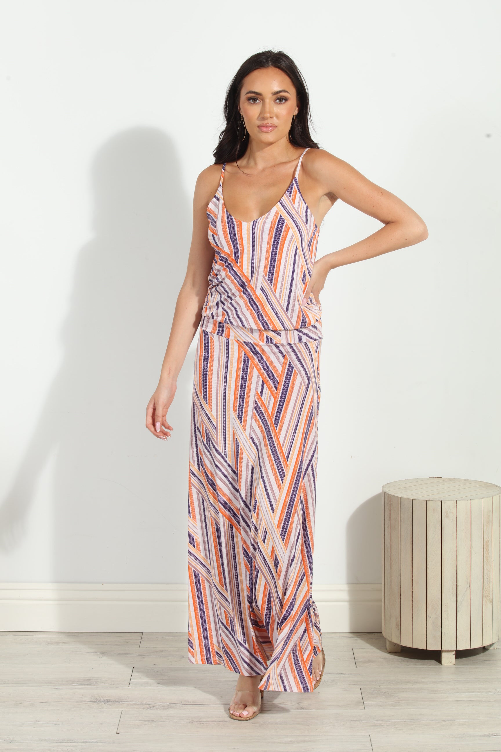 Carmel Drop Waist Maxi Dress-FINAL SALE
