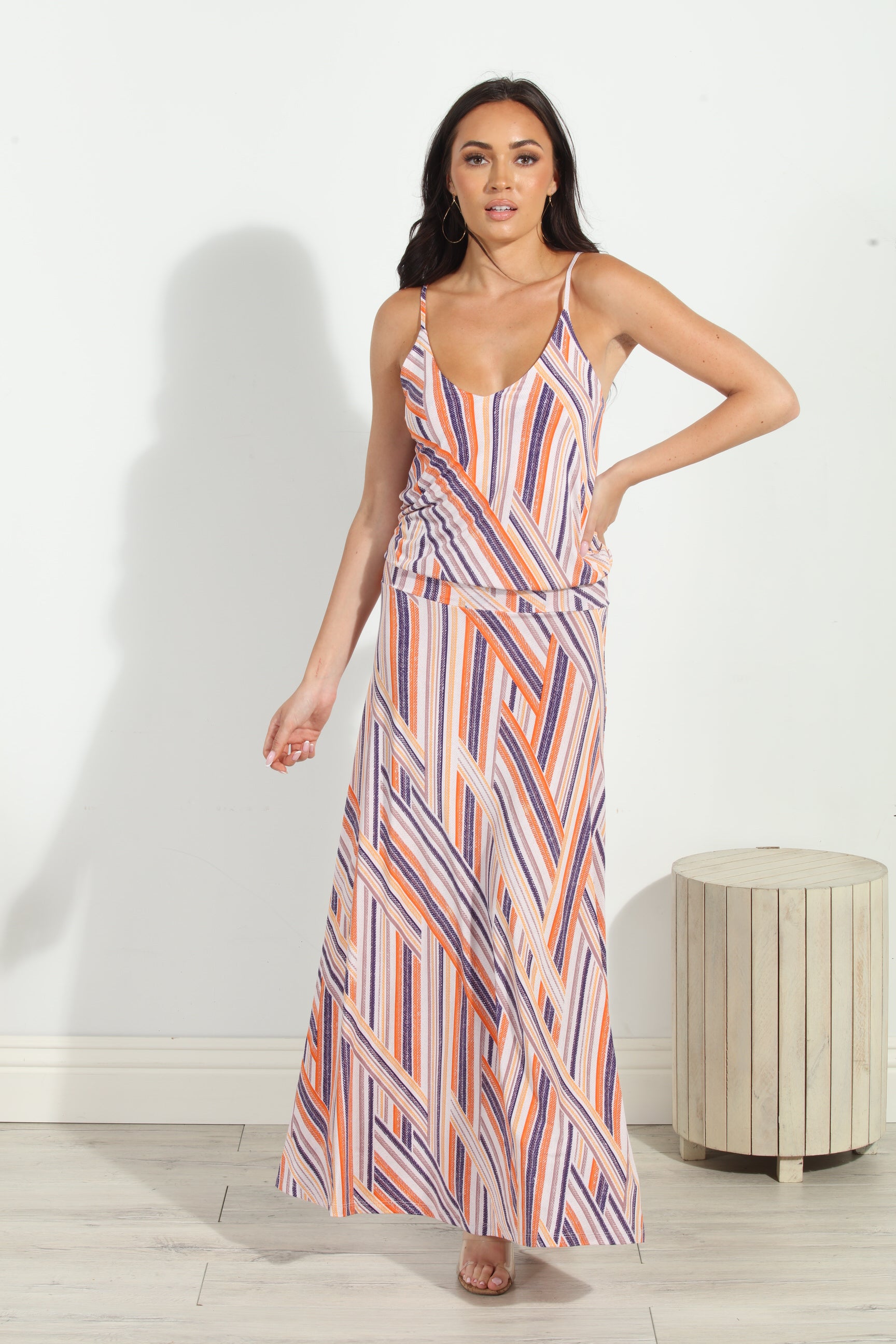 Carmel Drop Waist Maxi Dress-FINAL SALE