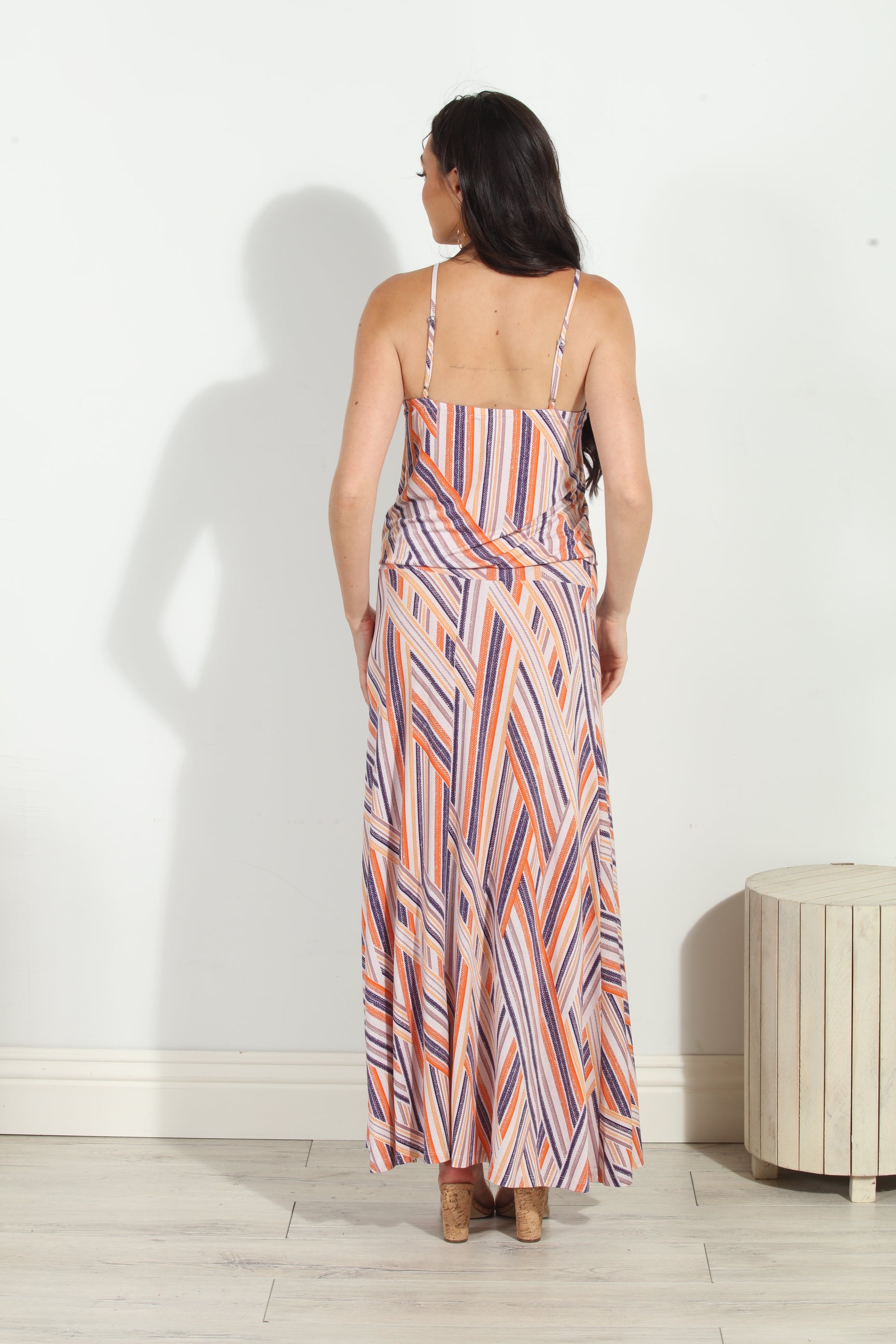 Carmel Drop Waist Maxi Dress-FINAL SALE