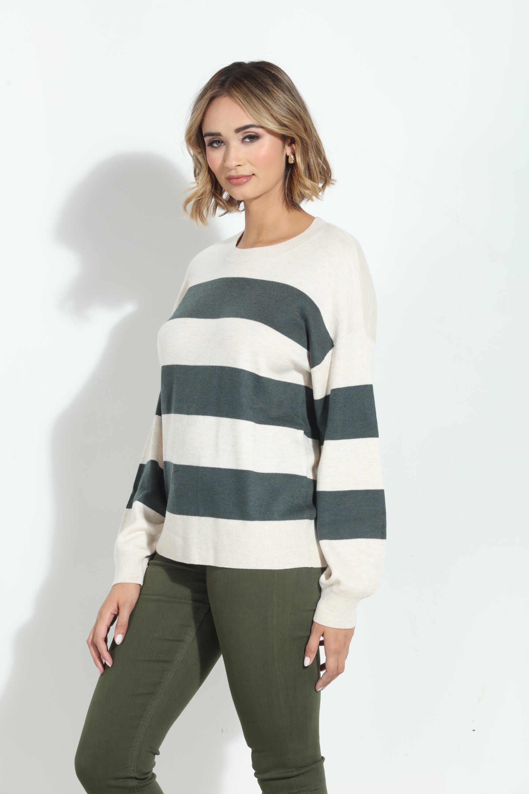 Splendid Ivy Cashblend Stripe Sweater