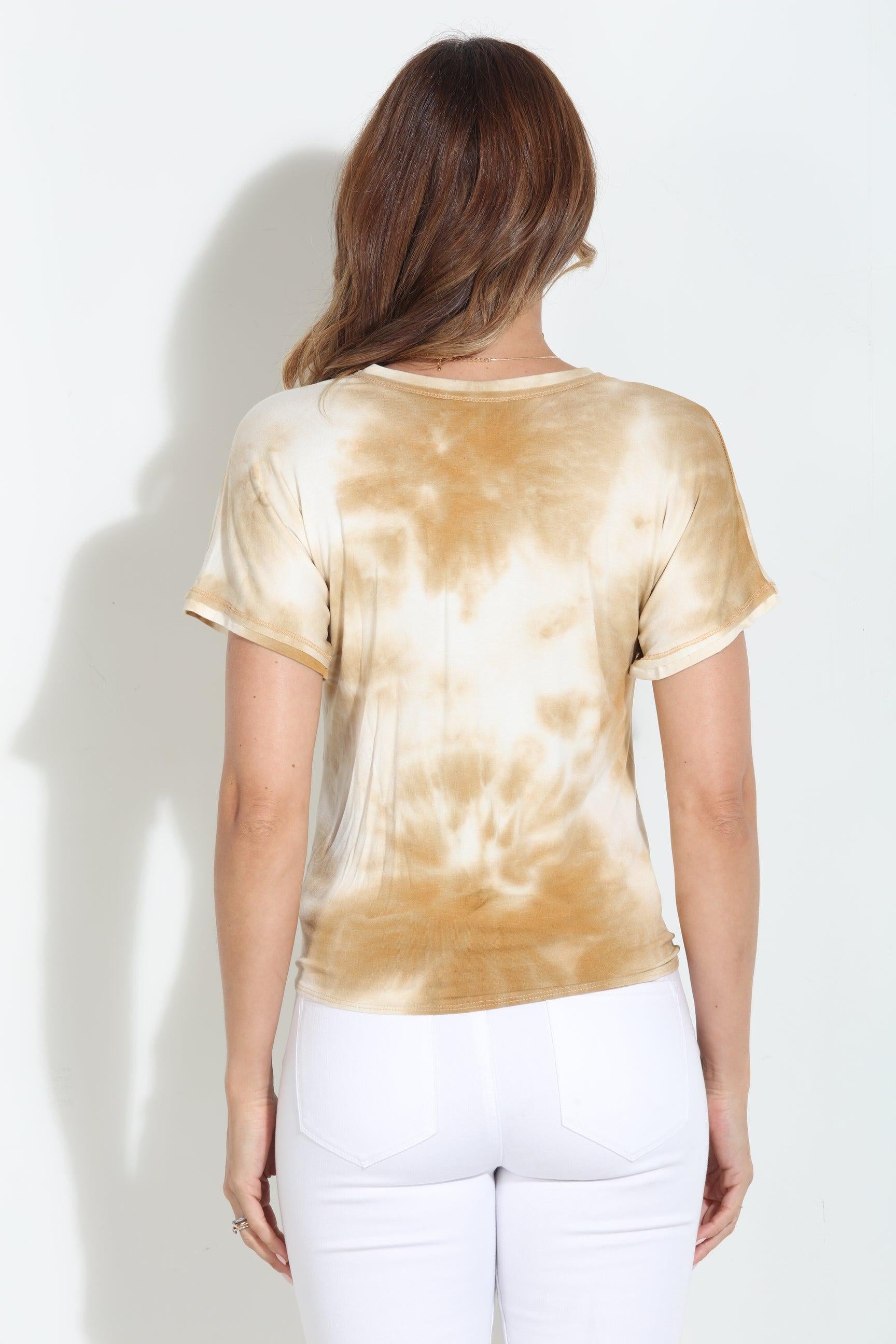 Caramel TD Tee with Front Tie-BEST SELLER