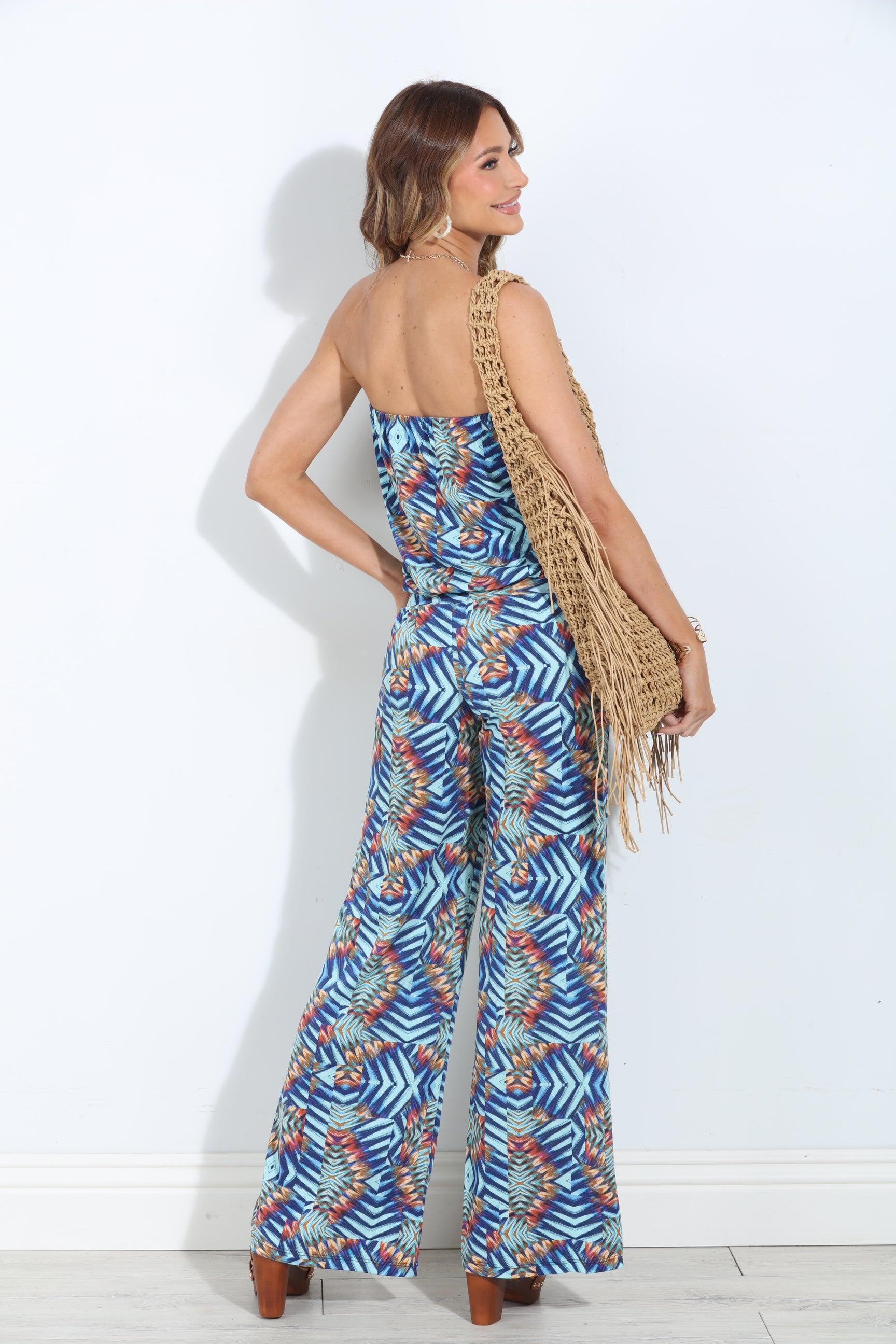 Carlene Strapless Drop Waist Jumpsuit-FINAL SALE
