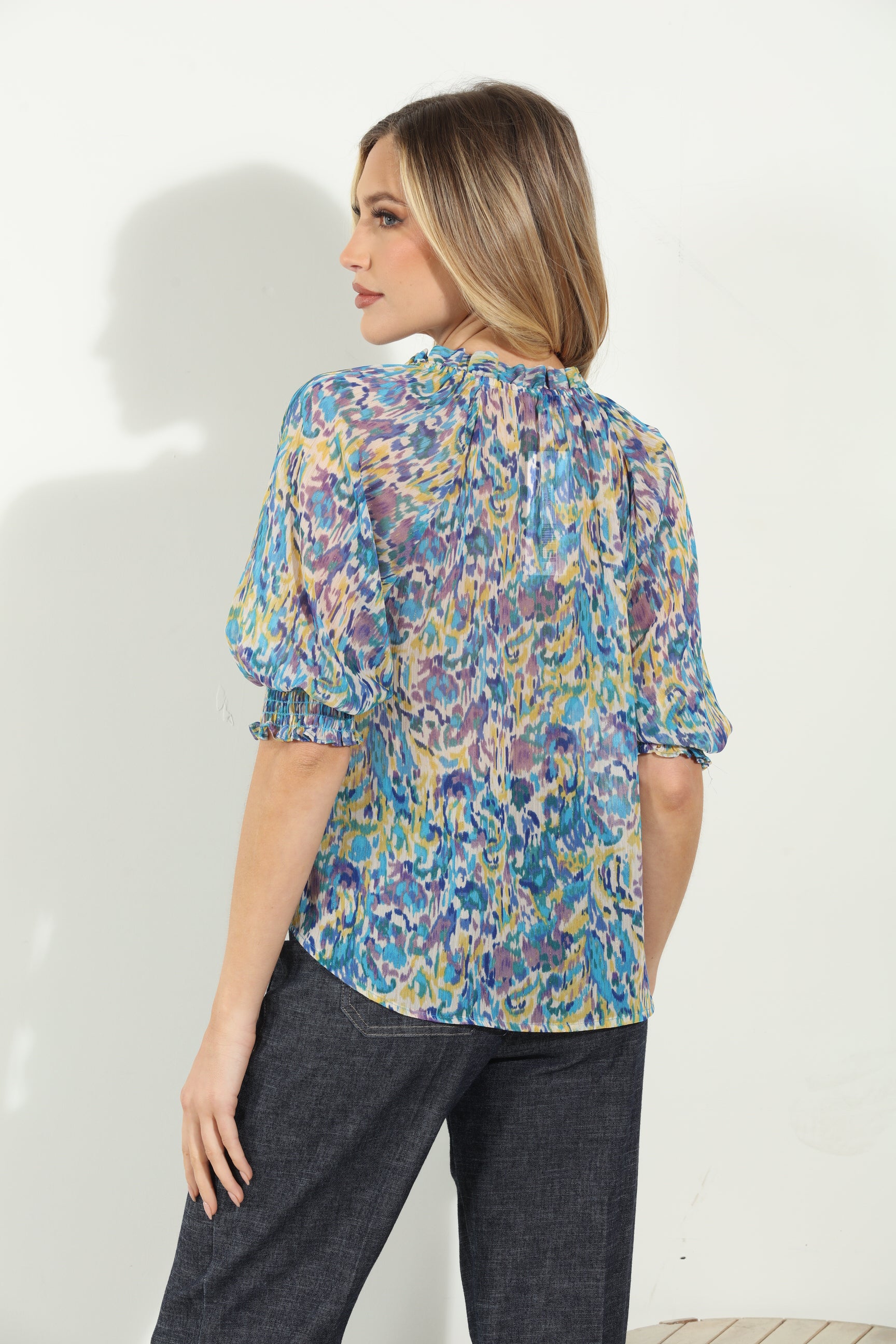 Rainey Split Neck Blouse