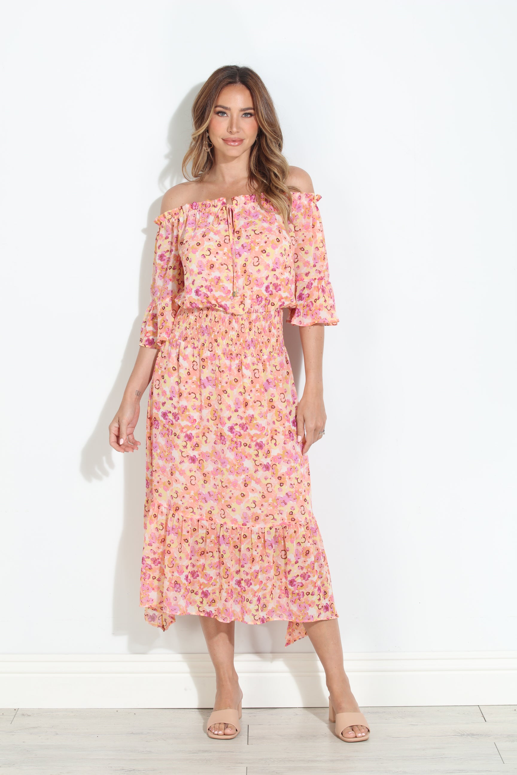Jacinta OTS Ruffle Maxi-BEST SELLER