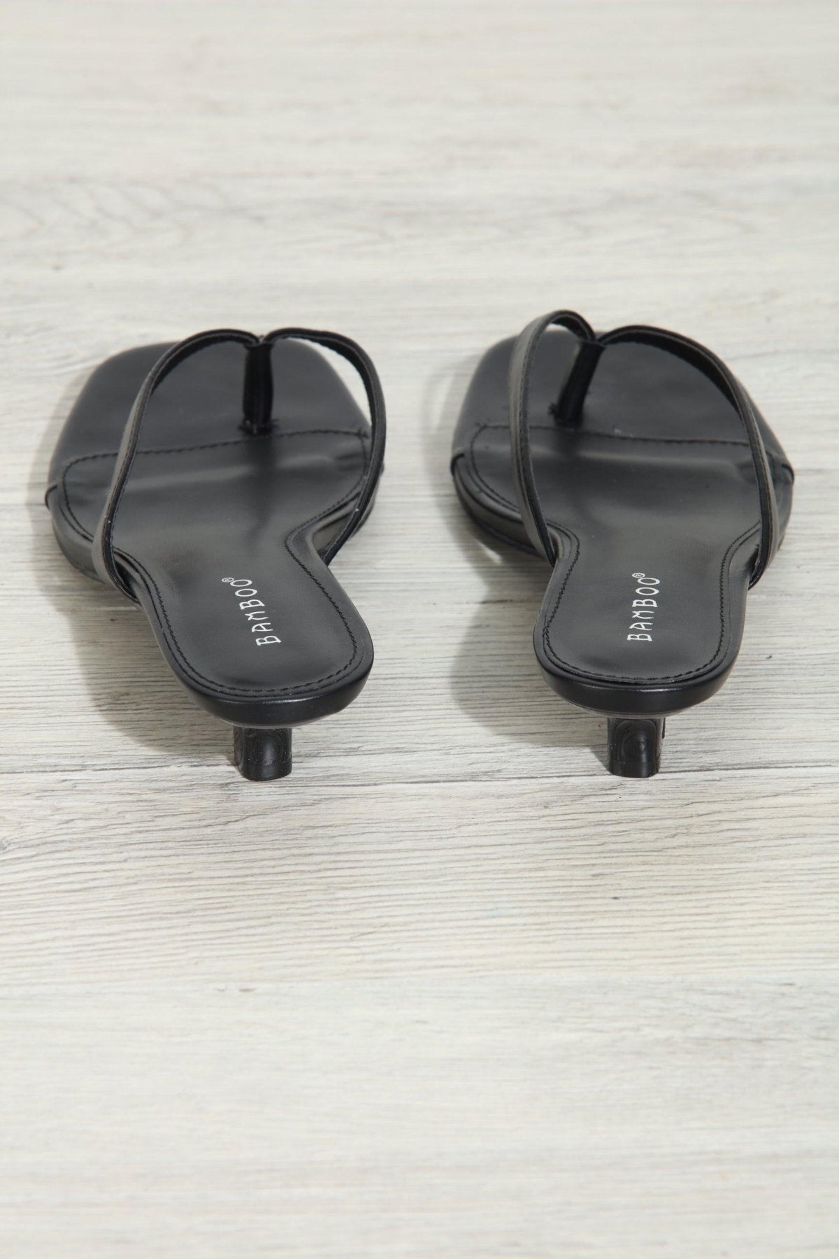 Black Kitten Heel Sandals-BEST SELLERS