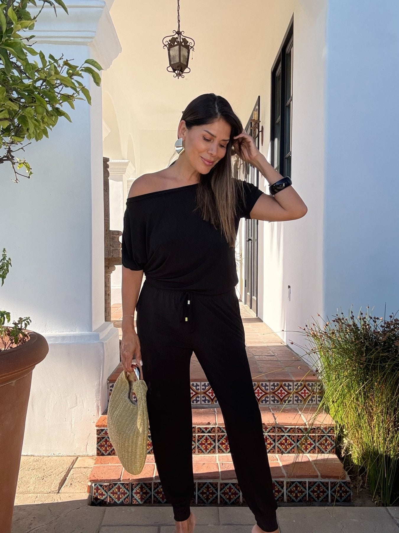 Black ITY Off The Shoulder Jumpsuit-BEST SELLER
