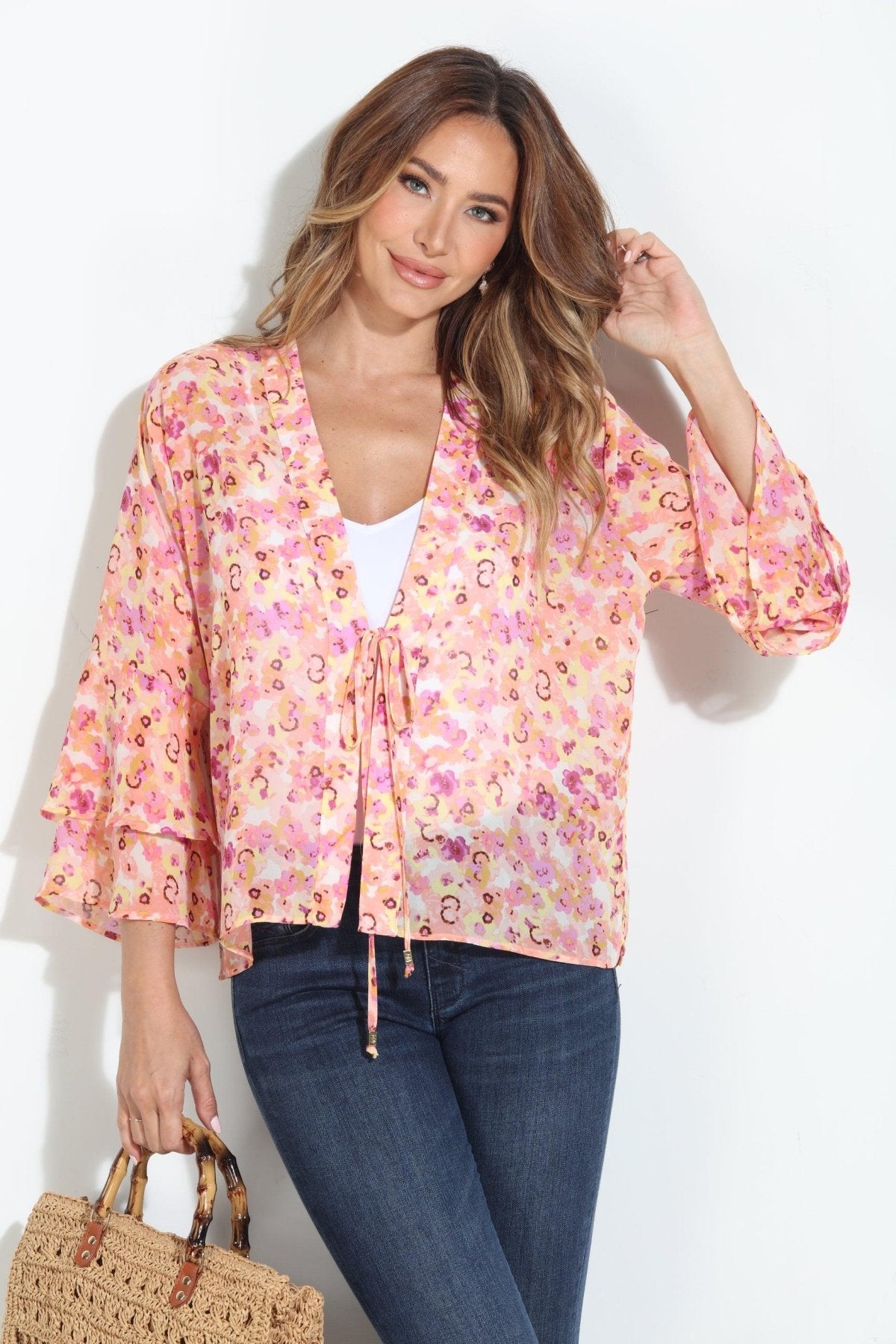 Jacinta Boho Chiffon Jacket-FINAL SALE