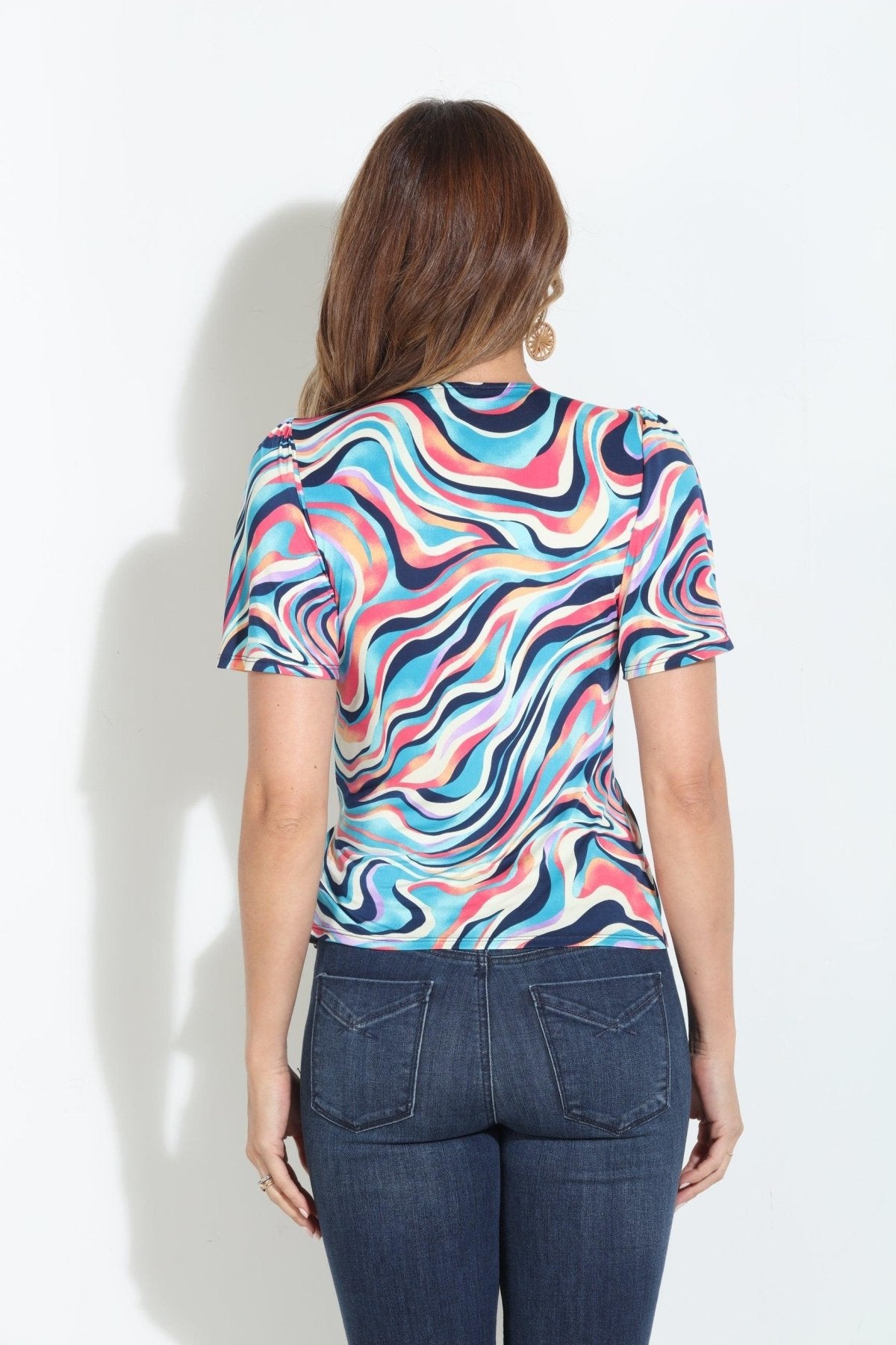 Silva V-Neck Twist Tee-FINAL SALE
