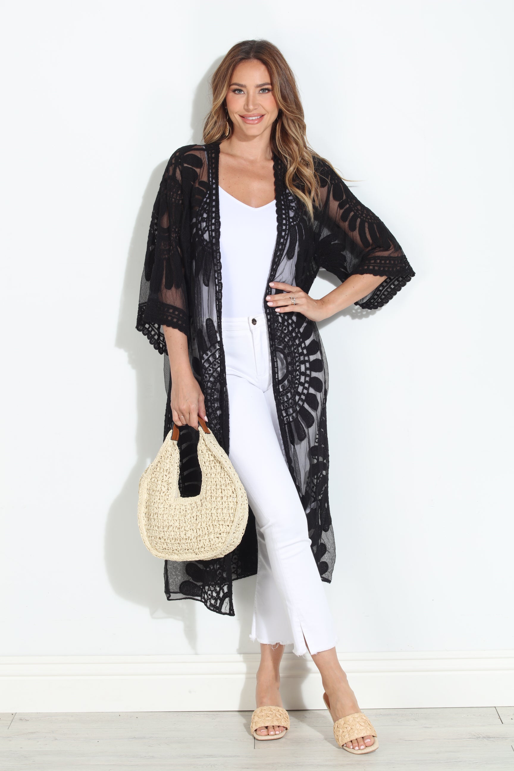 Moon Flower Lace Duster