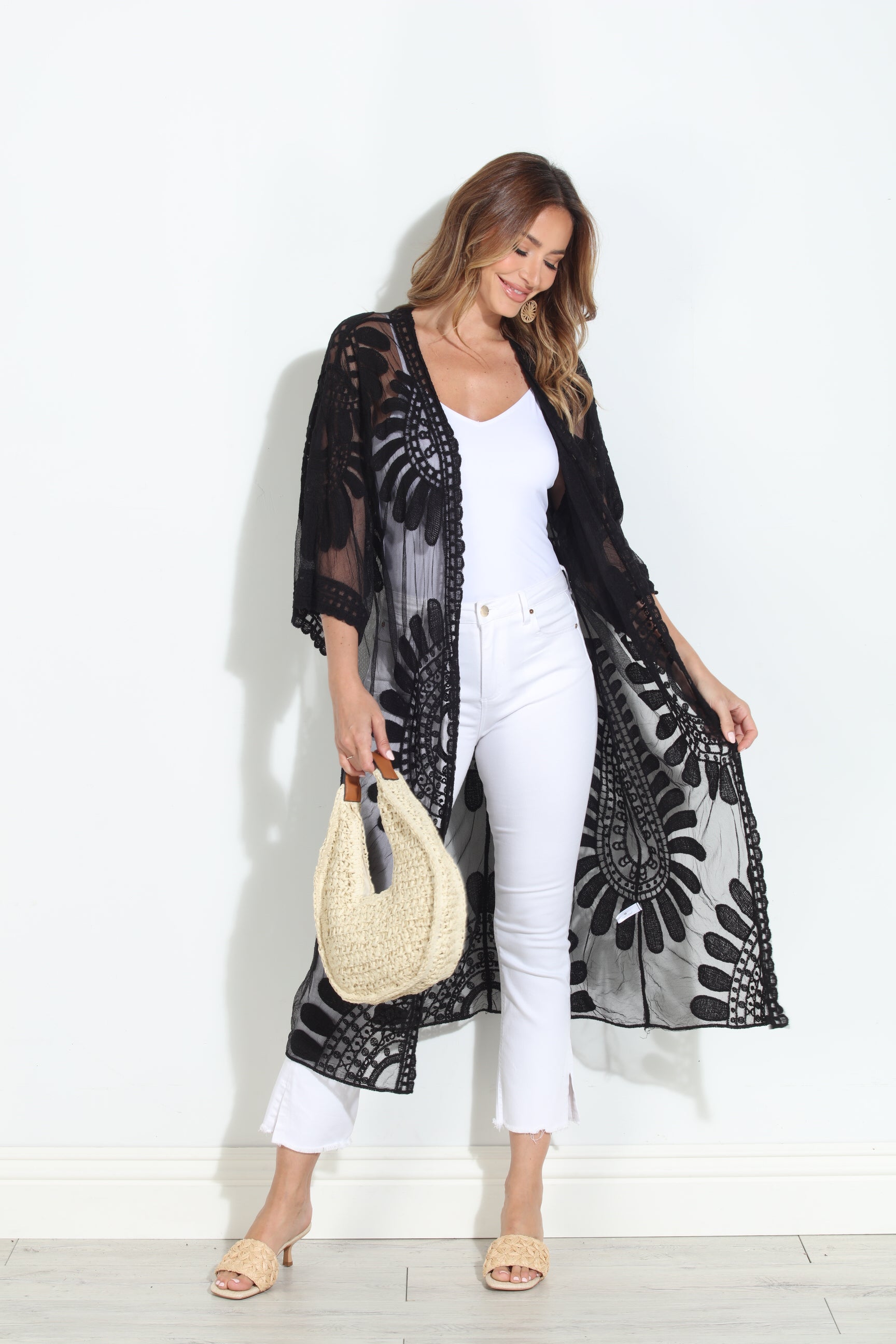Moon Flower Lace Duster