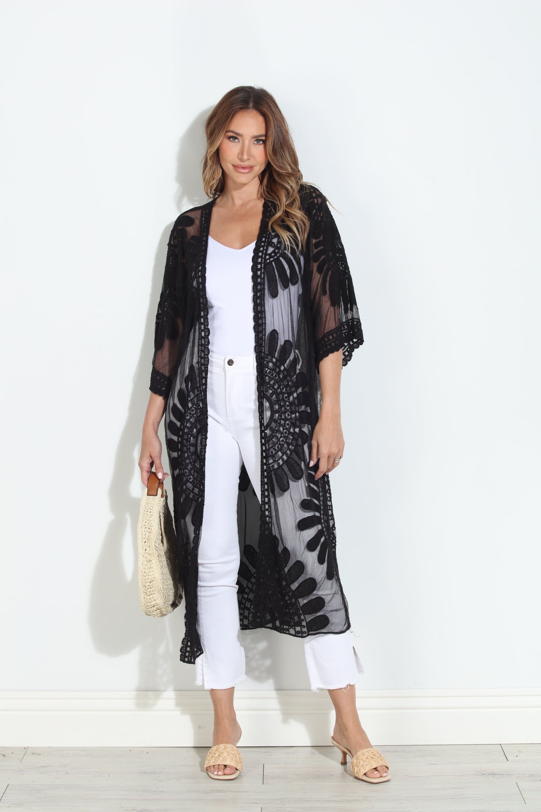 Moon Flower Lace Duster