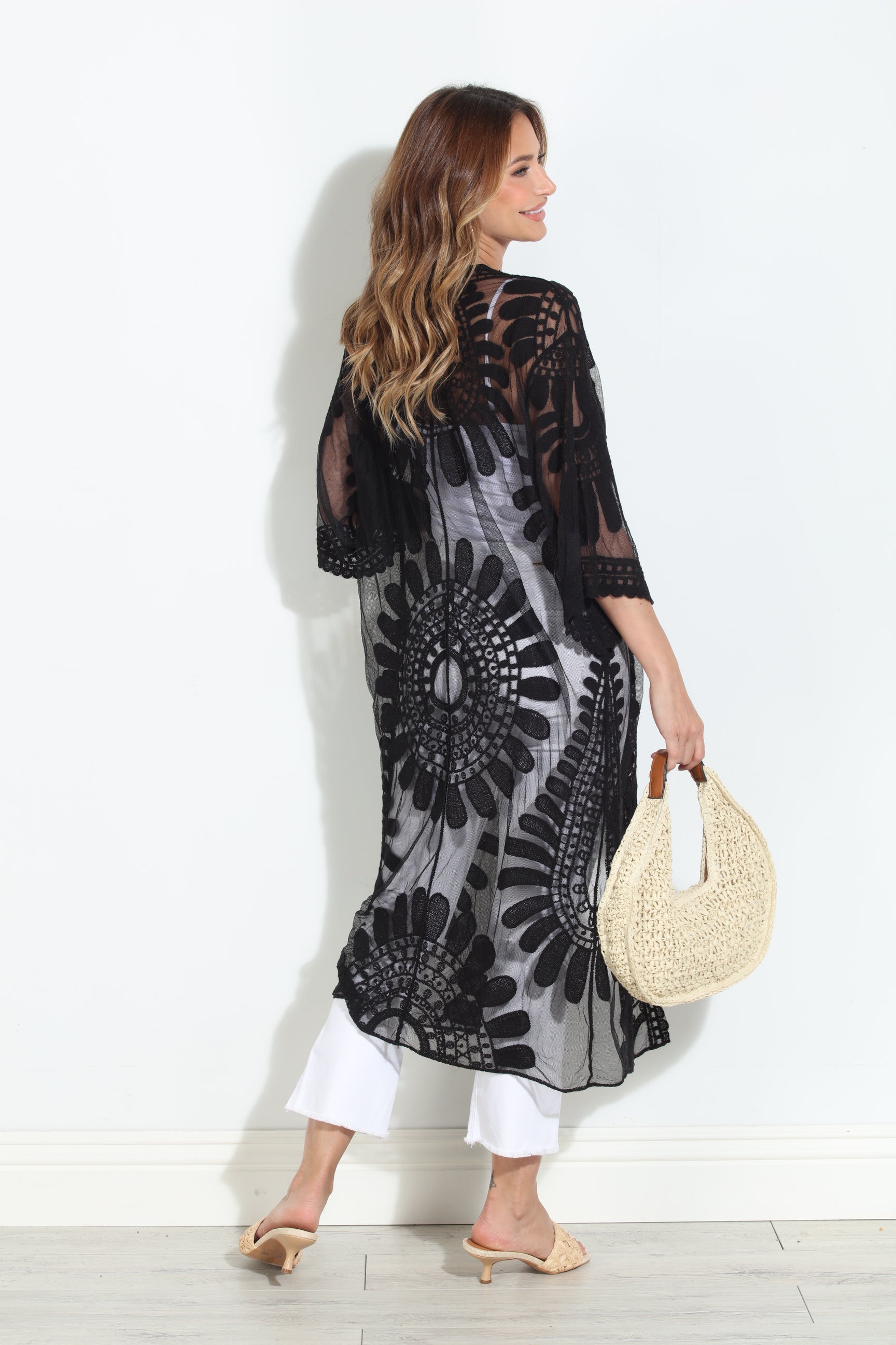 Moon Flower Lace Duster