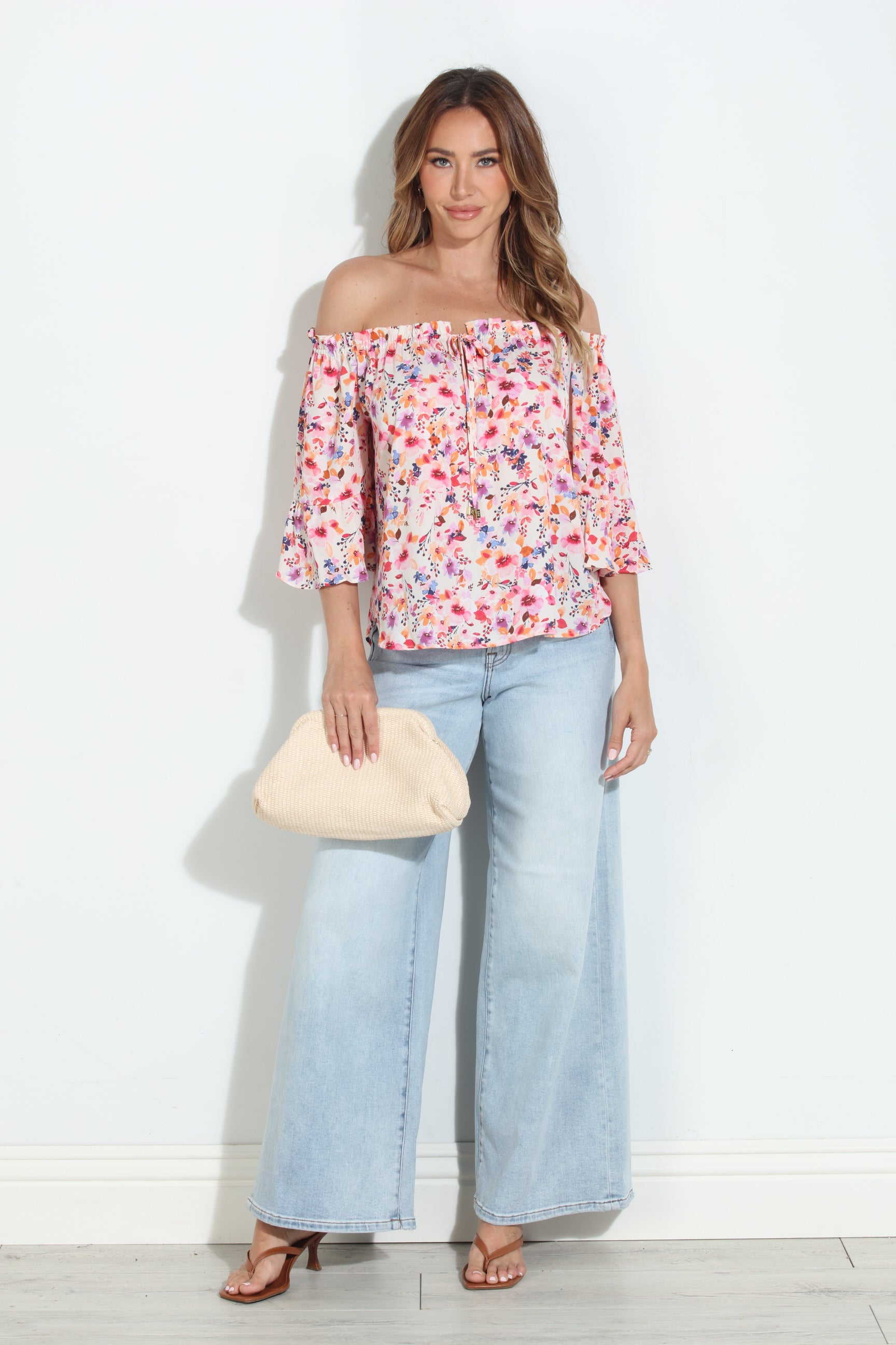 Amelia OTS Ruffle Top-BEST SELLER